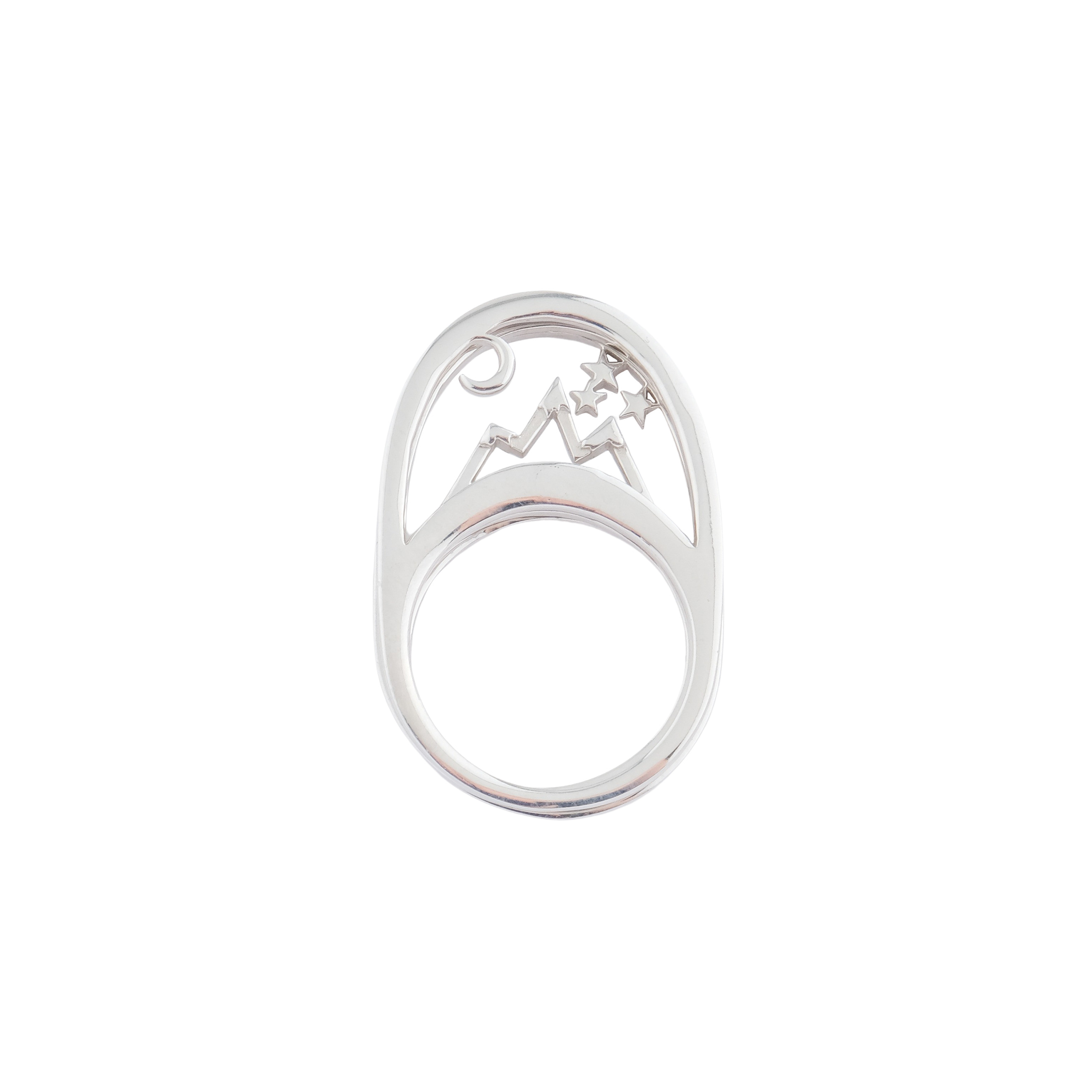 Овальное кольцо Globe rings из серебра
