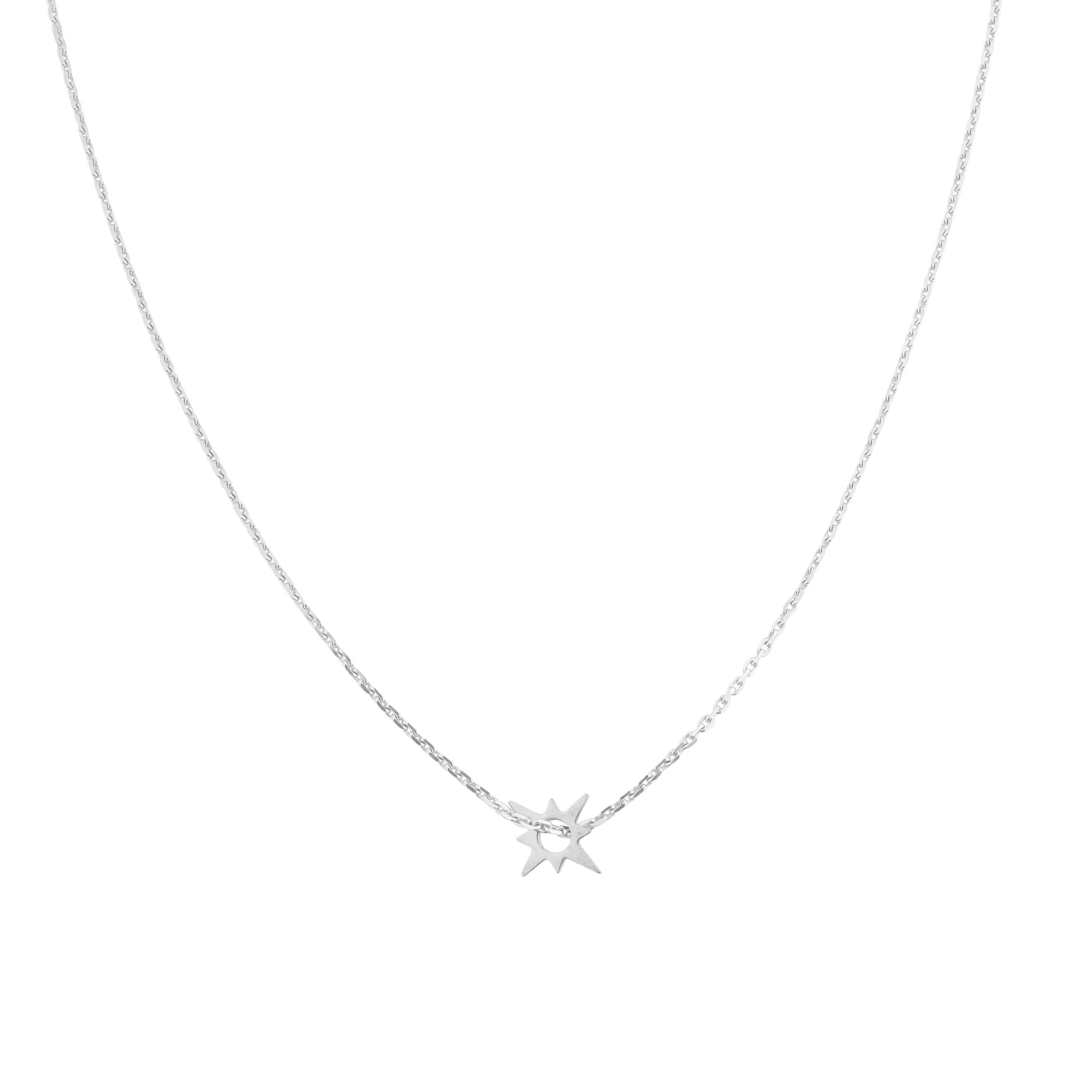 Колье из серебра с тонкой цепочкой Shooting Star