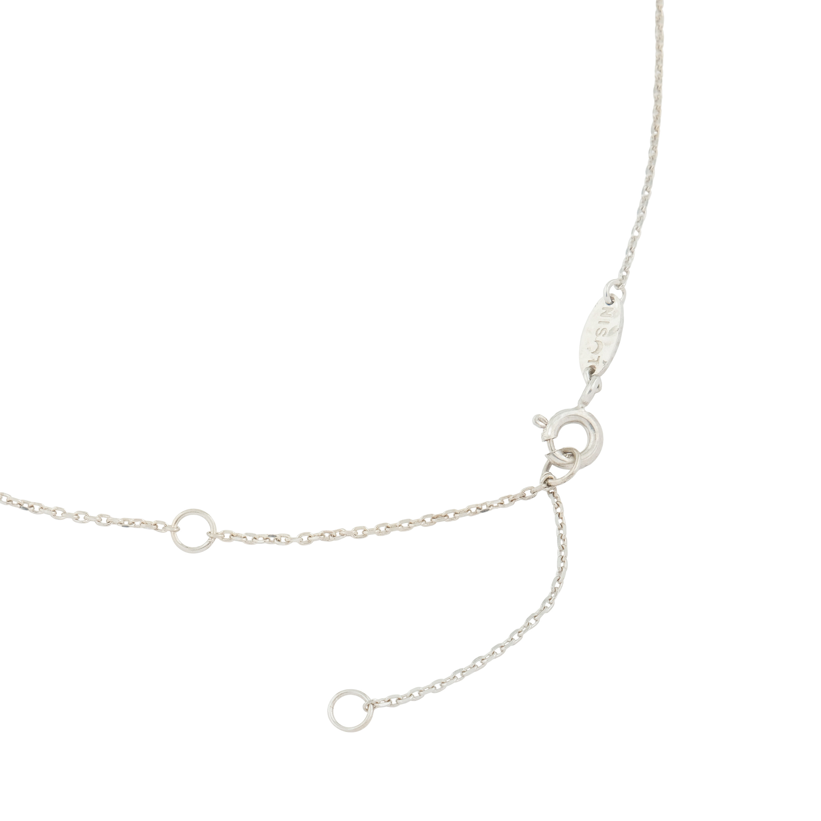 Колье из серебра SATÓ necklace с подвесками цветами