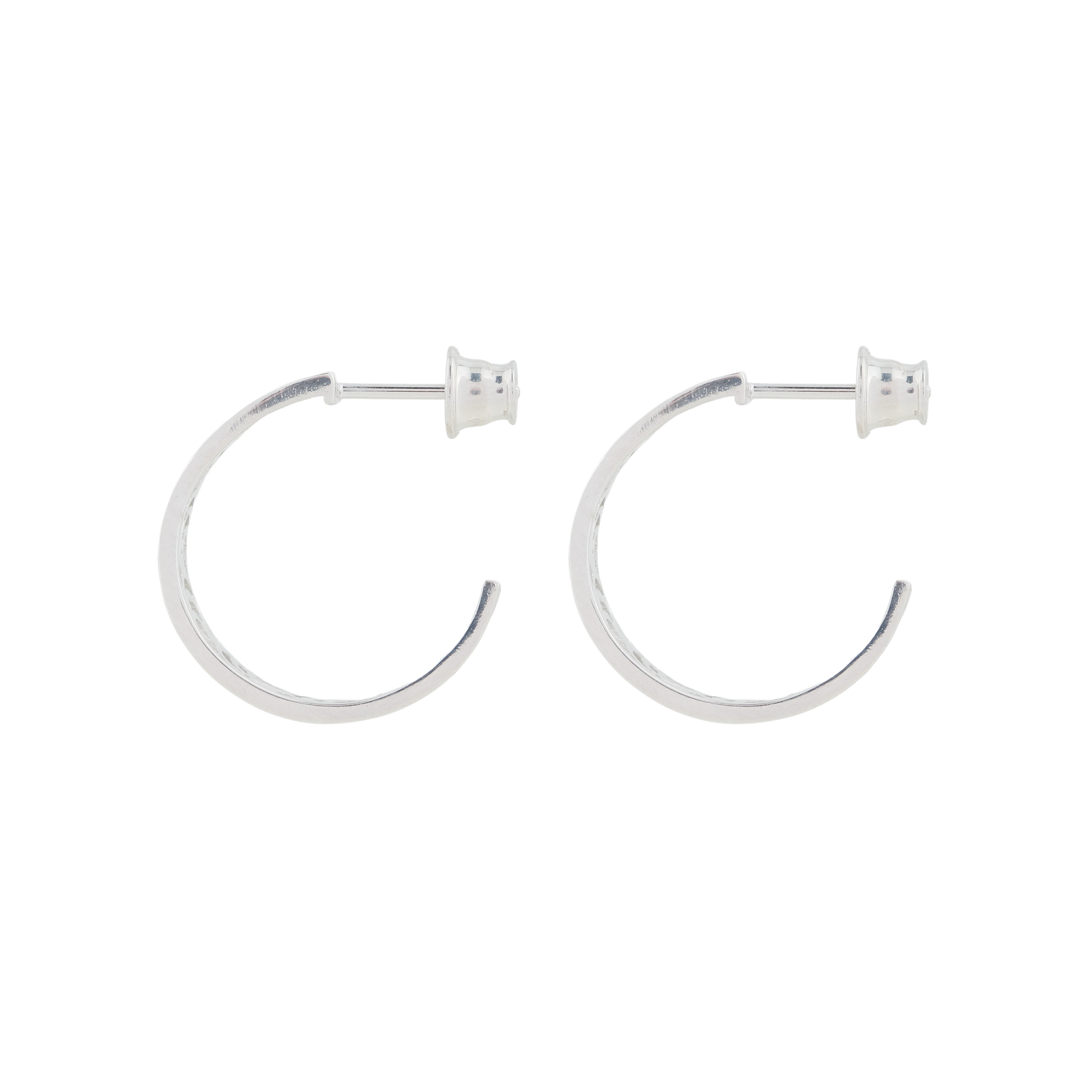 Серьги-хупы из серебра ANÍ earrings с узором