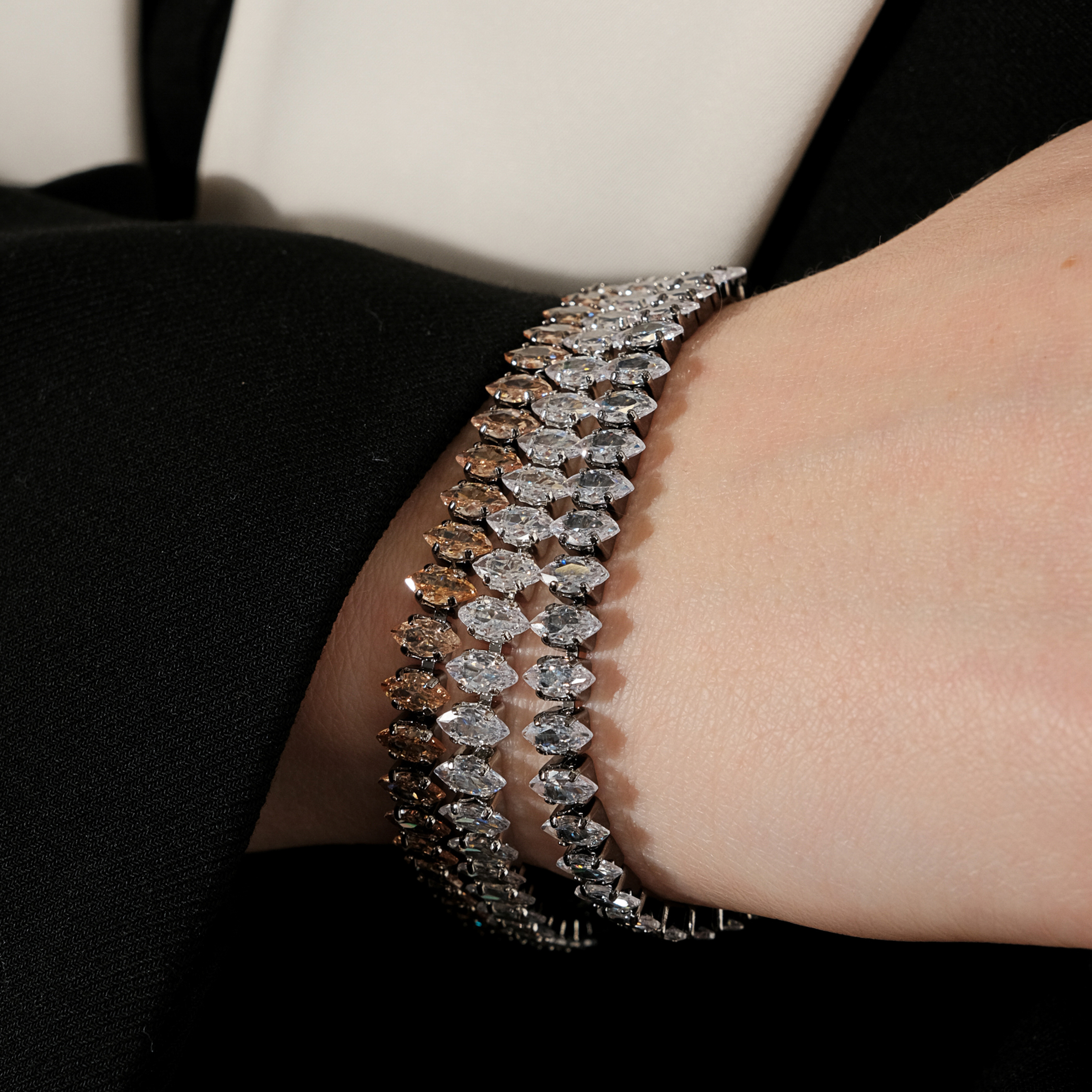 Crystal tennis bracelet