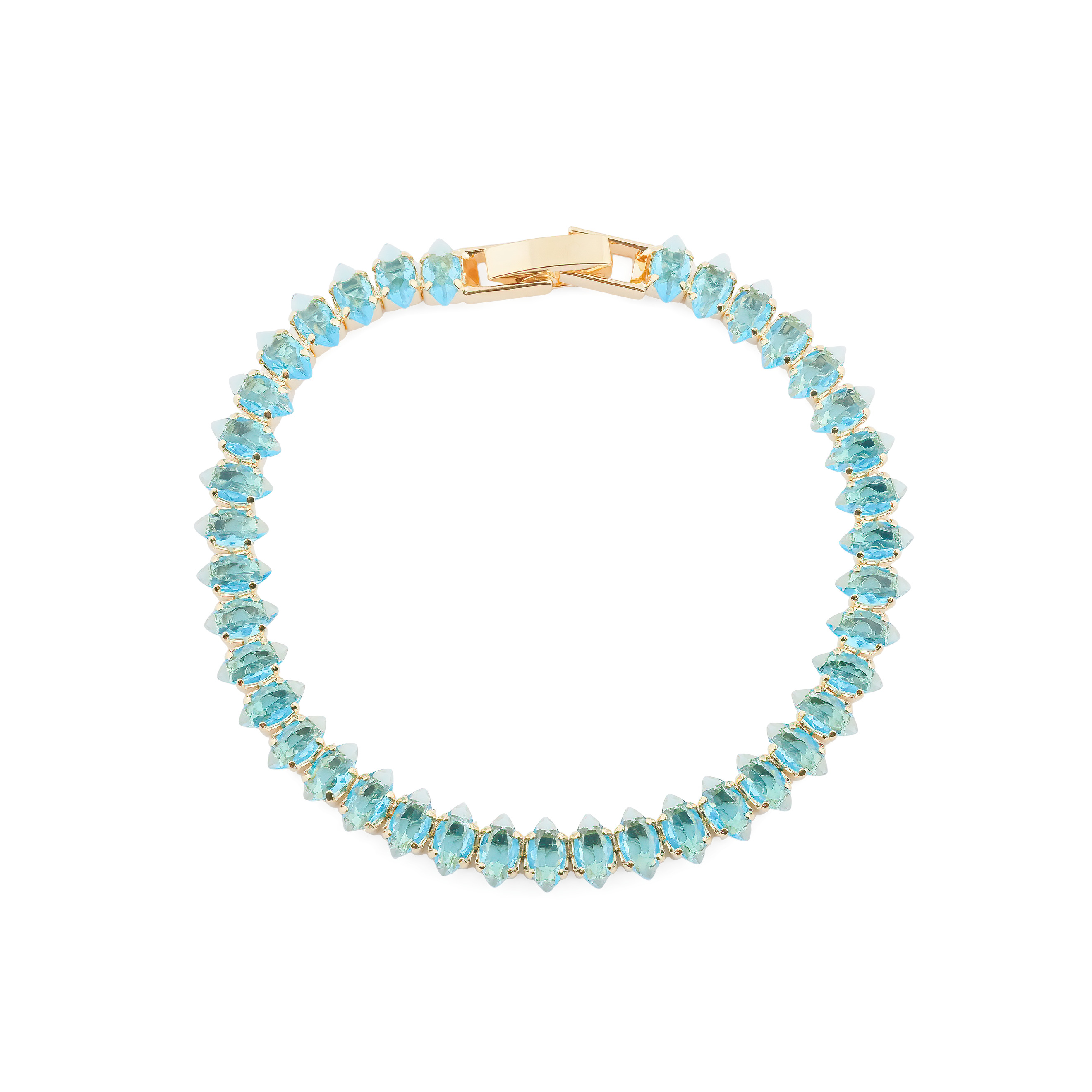 Bracelet with blue crystals