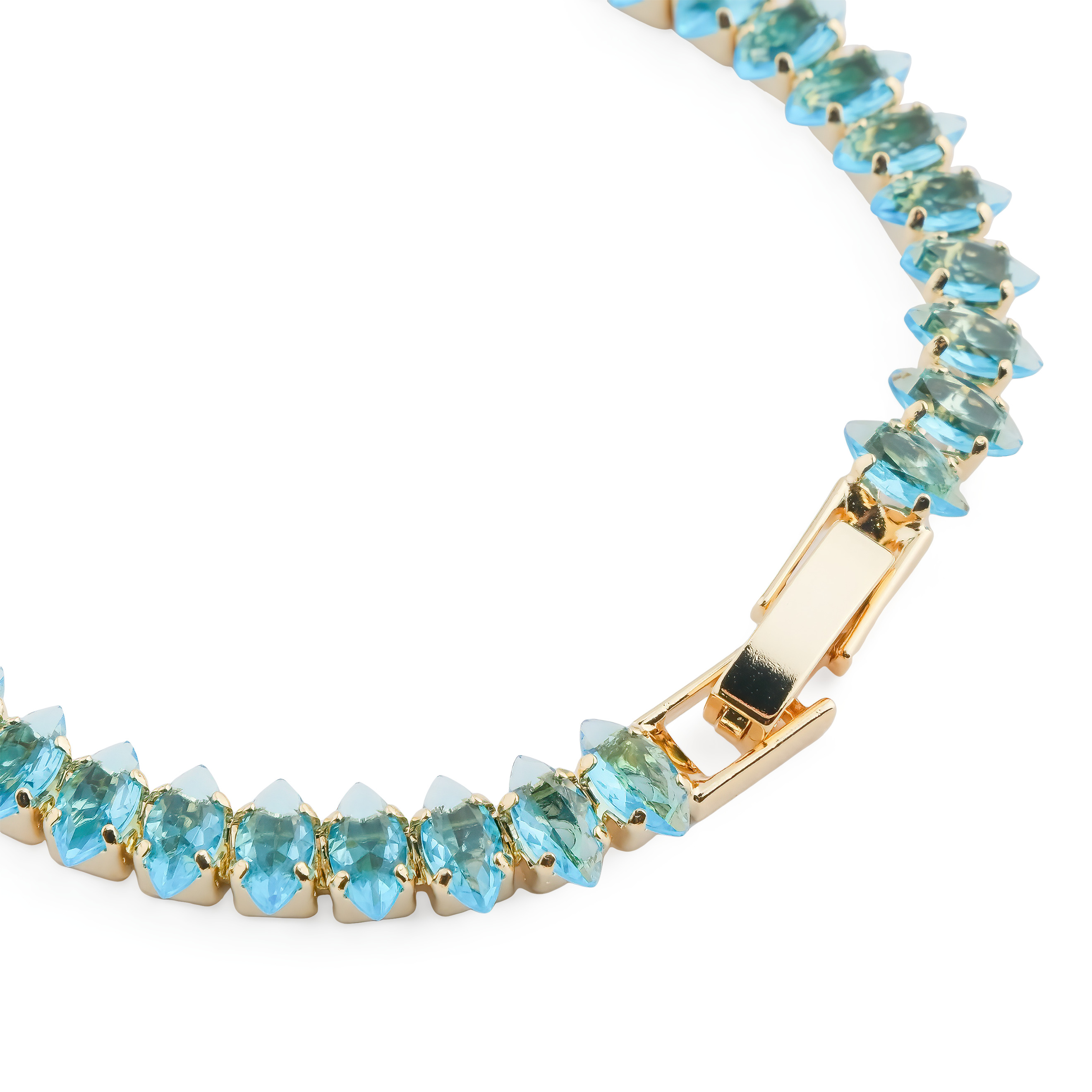 Bracelet with blue crystals