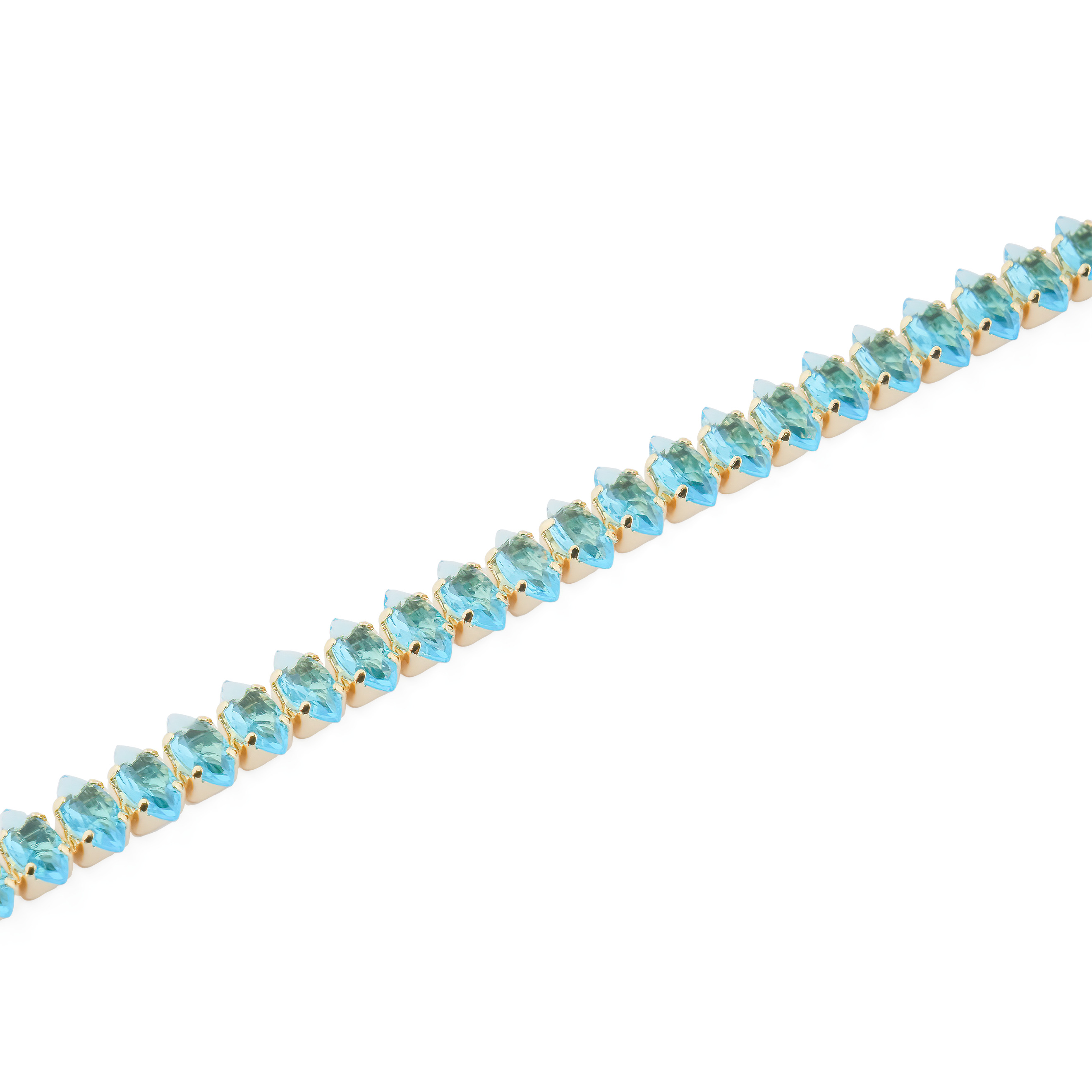 Bracelet with blue crystals