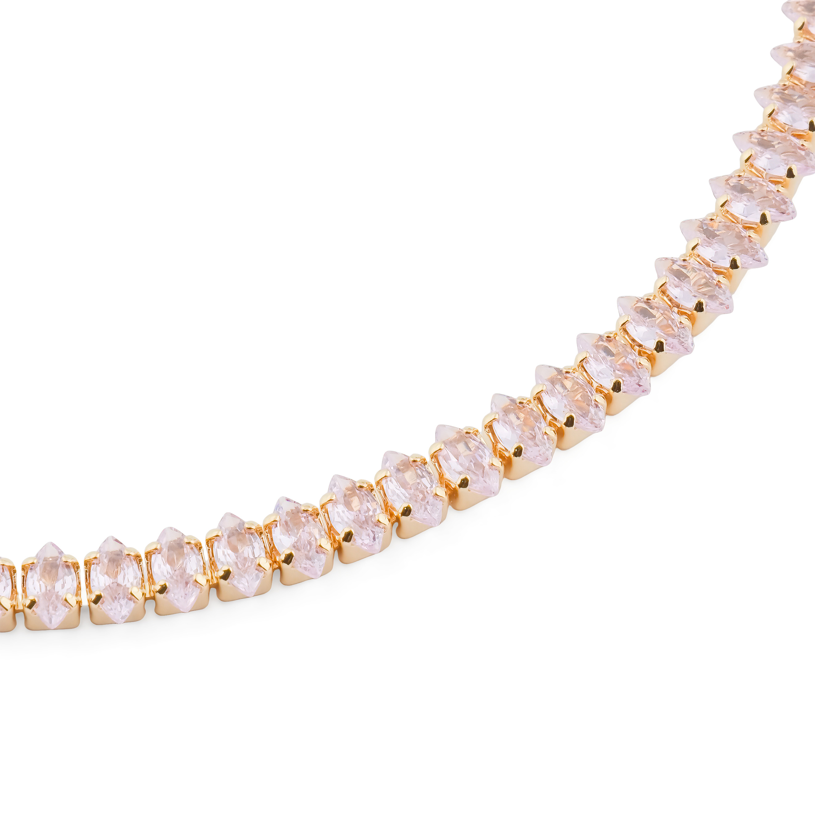 Bracelet with pink crystals