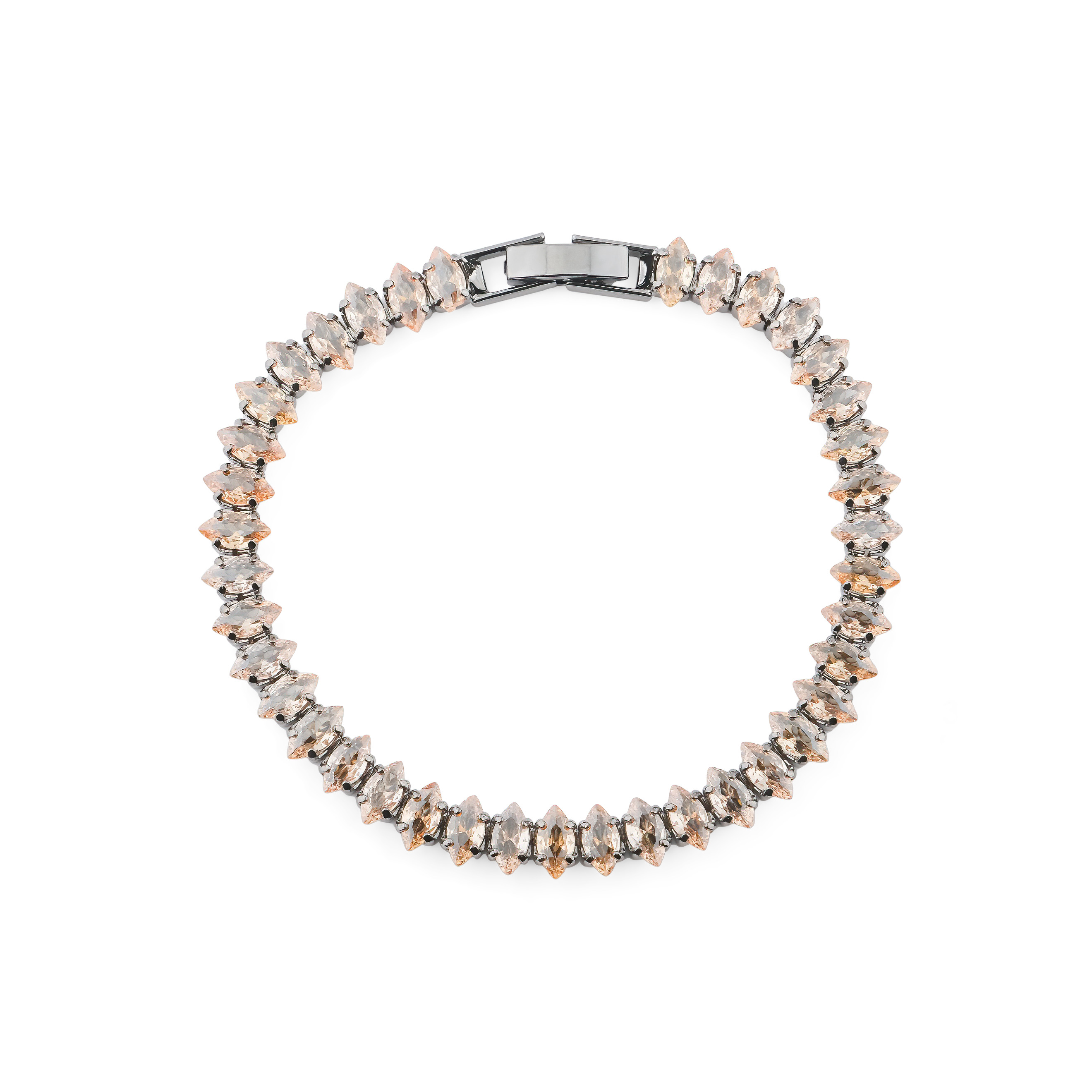 Bracelet with caramel crystals