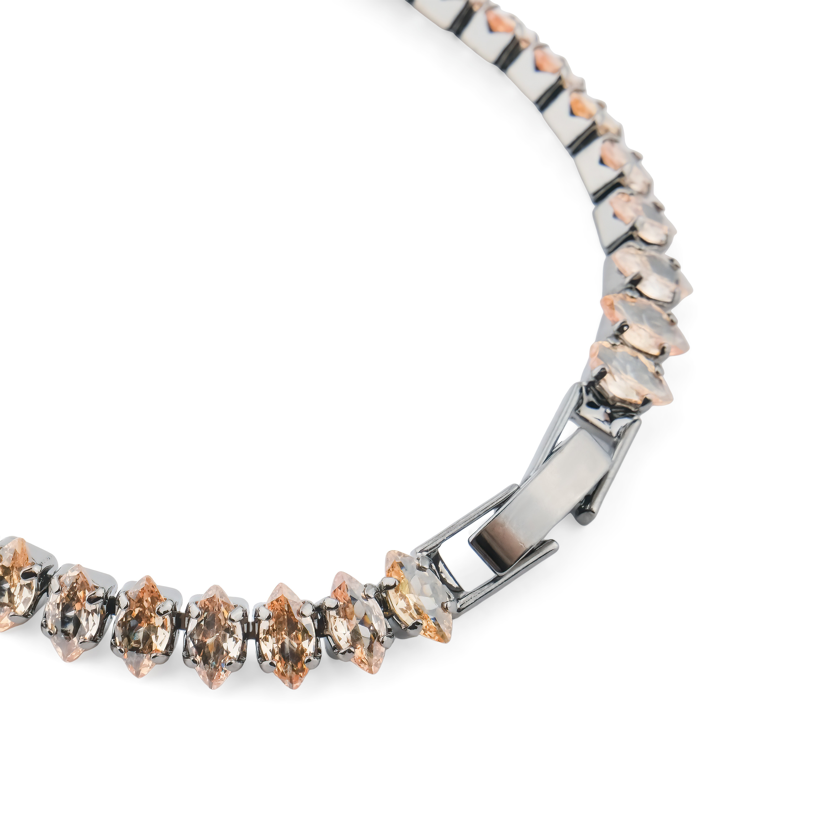 Bracelet with caramel crystals