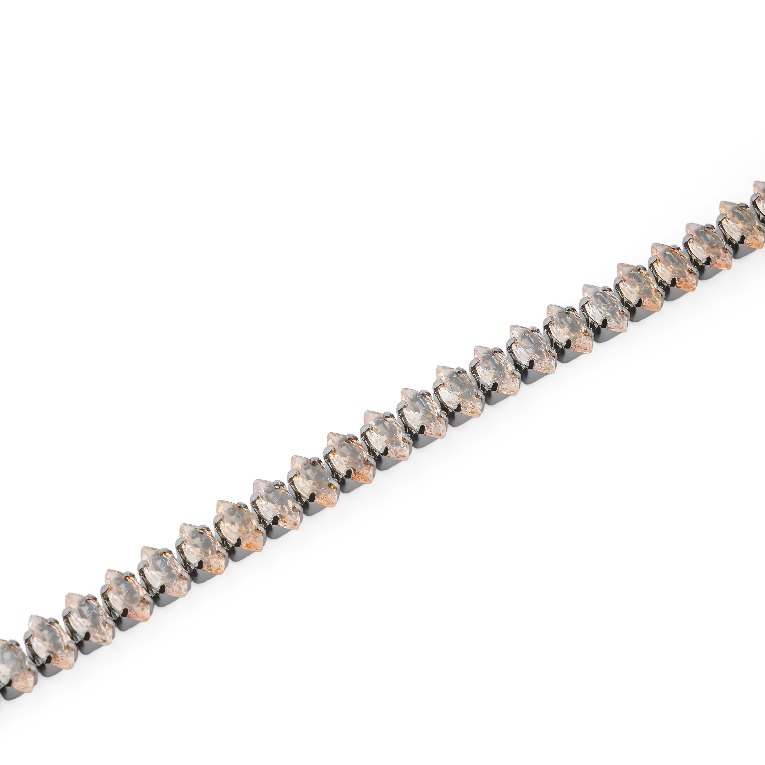 Bracelet with caramel crystals