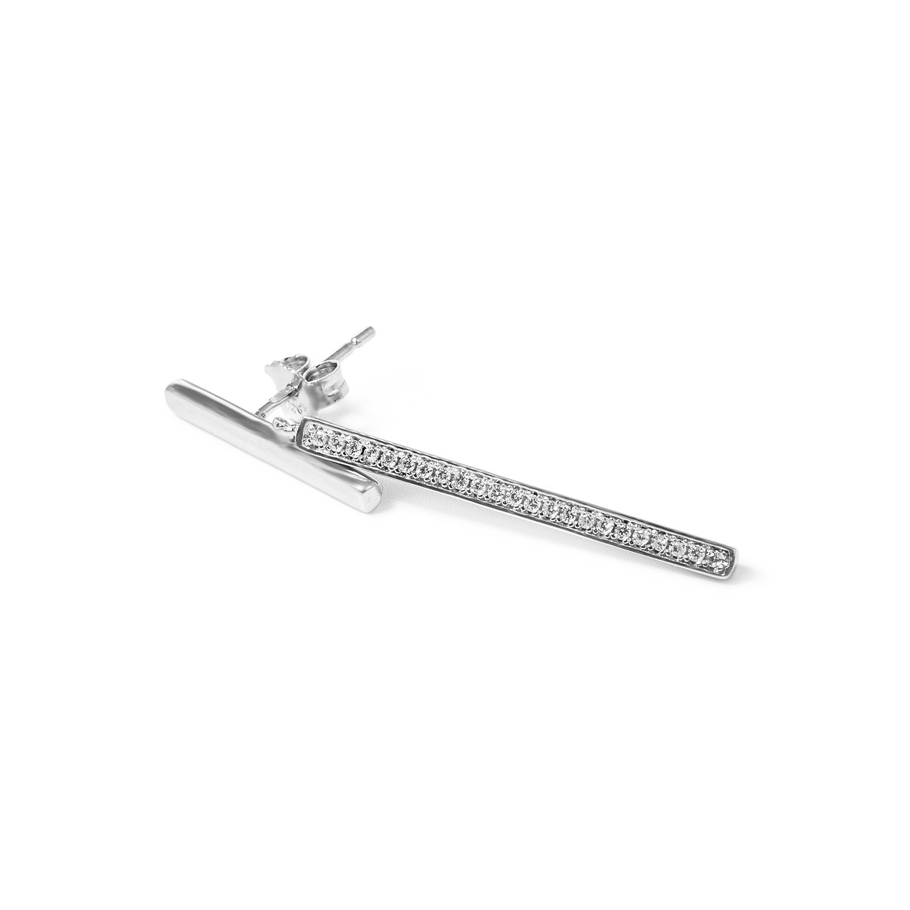 Серьги из серебра с кубическим цирконием