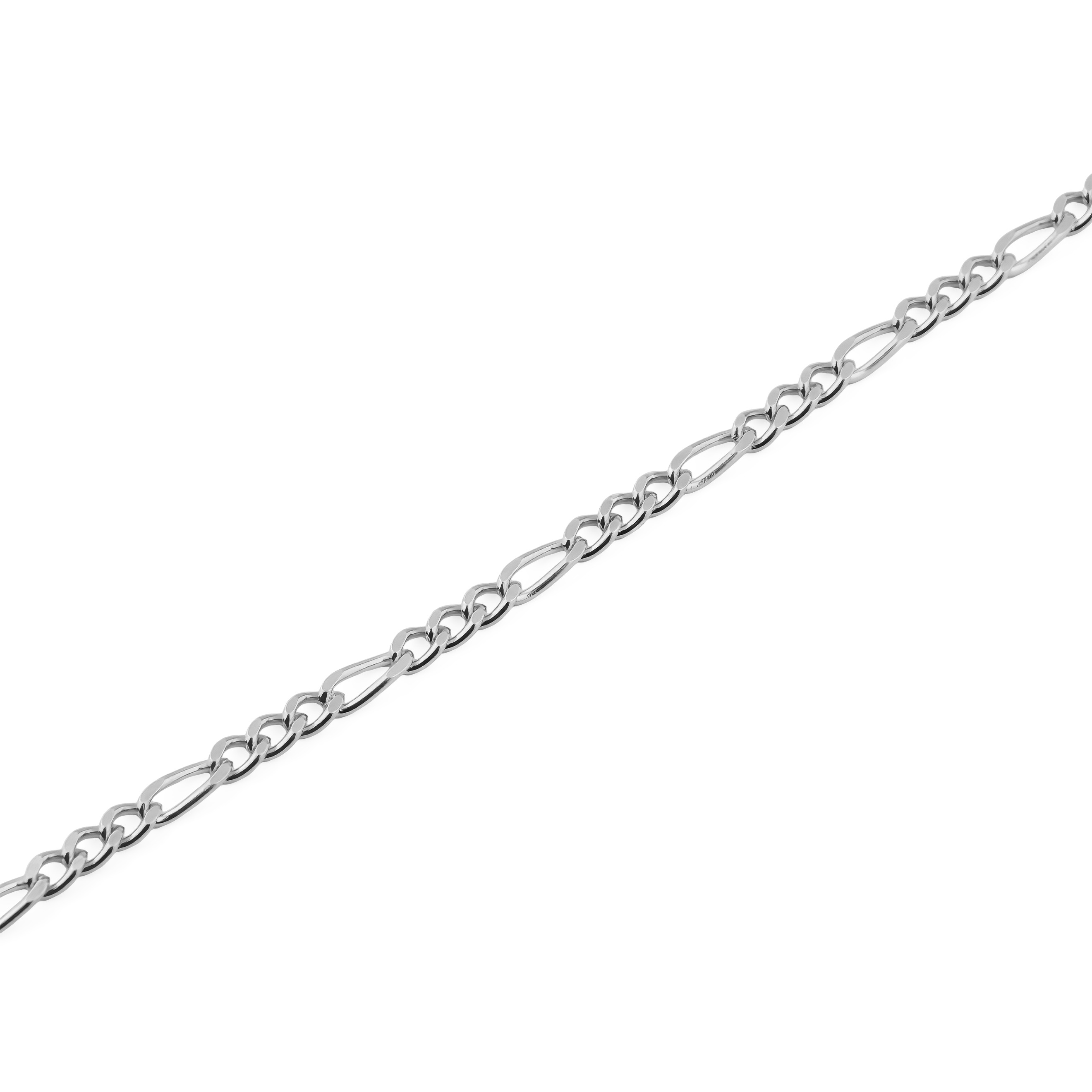 Браслет фигаро из серебра