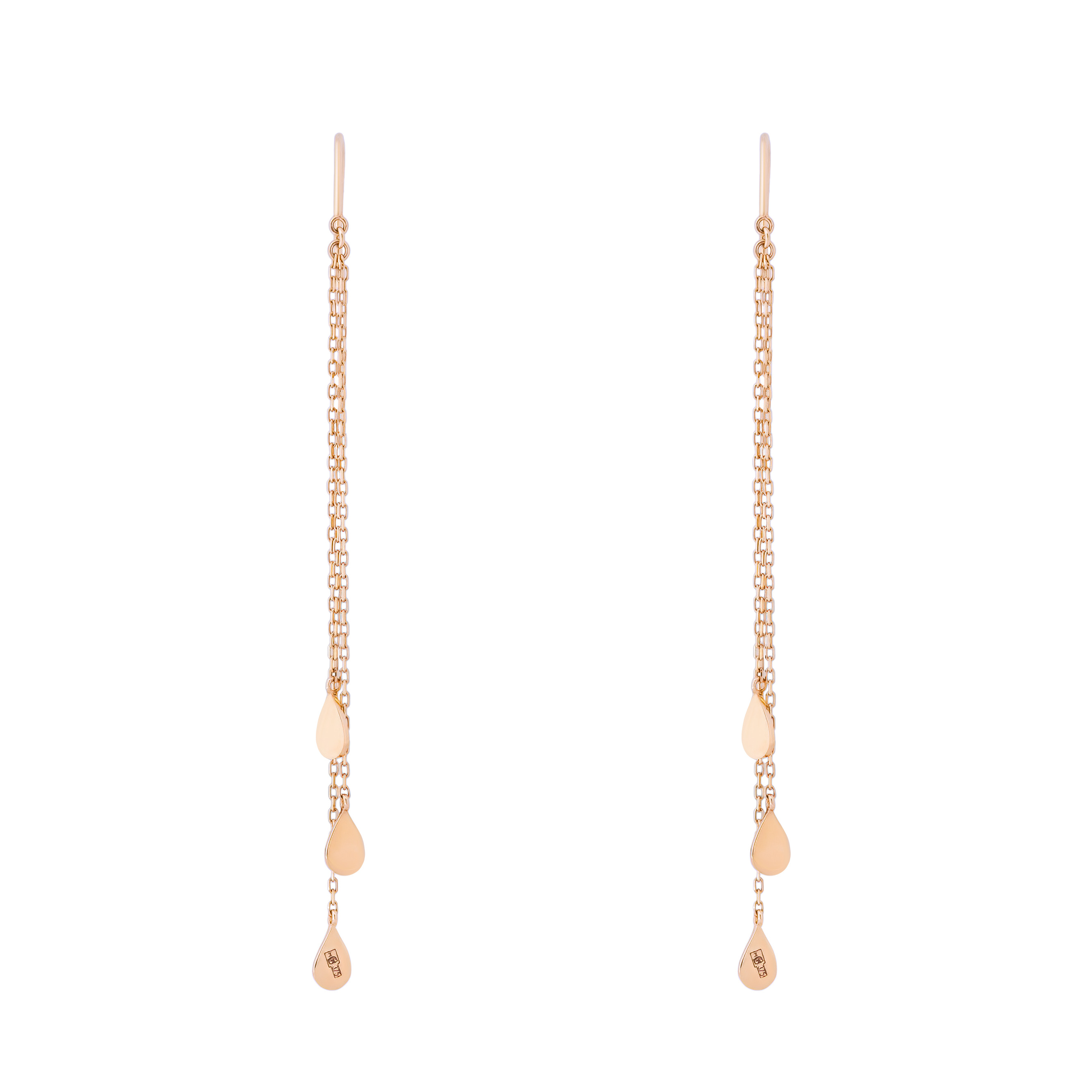 Серьги из желтого золота
