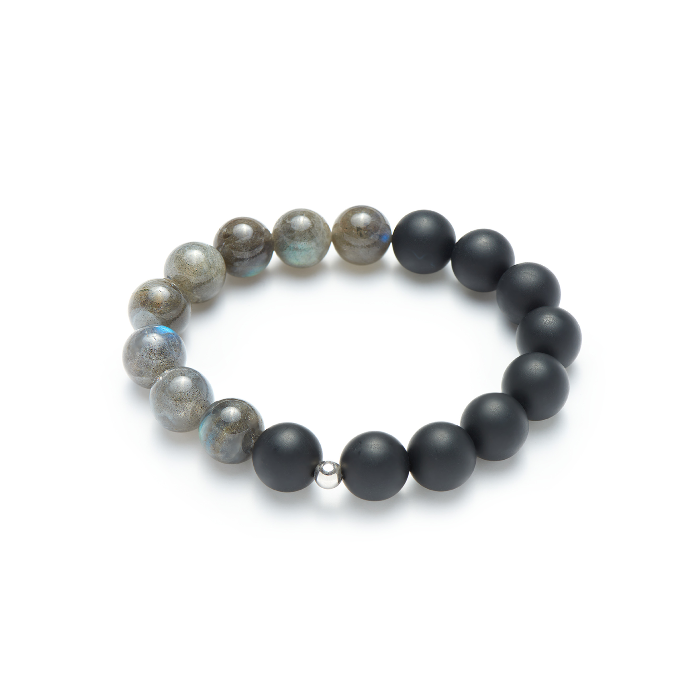 Bracelet made of agate and labrador Ø12mm