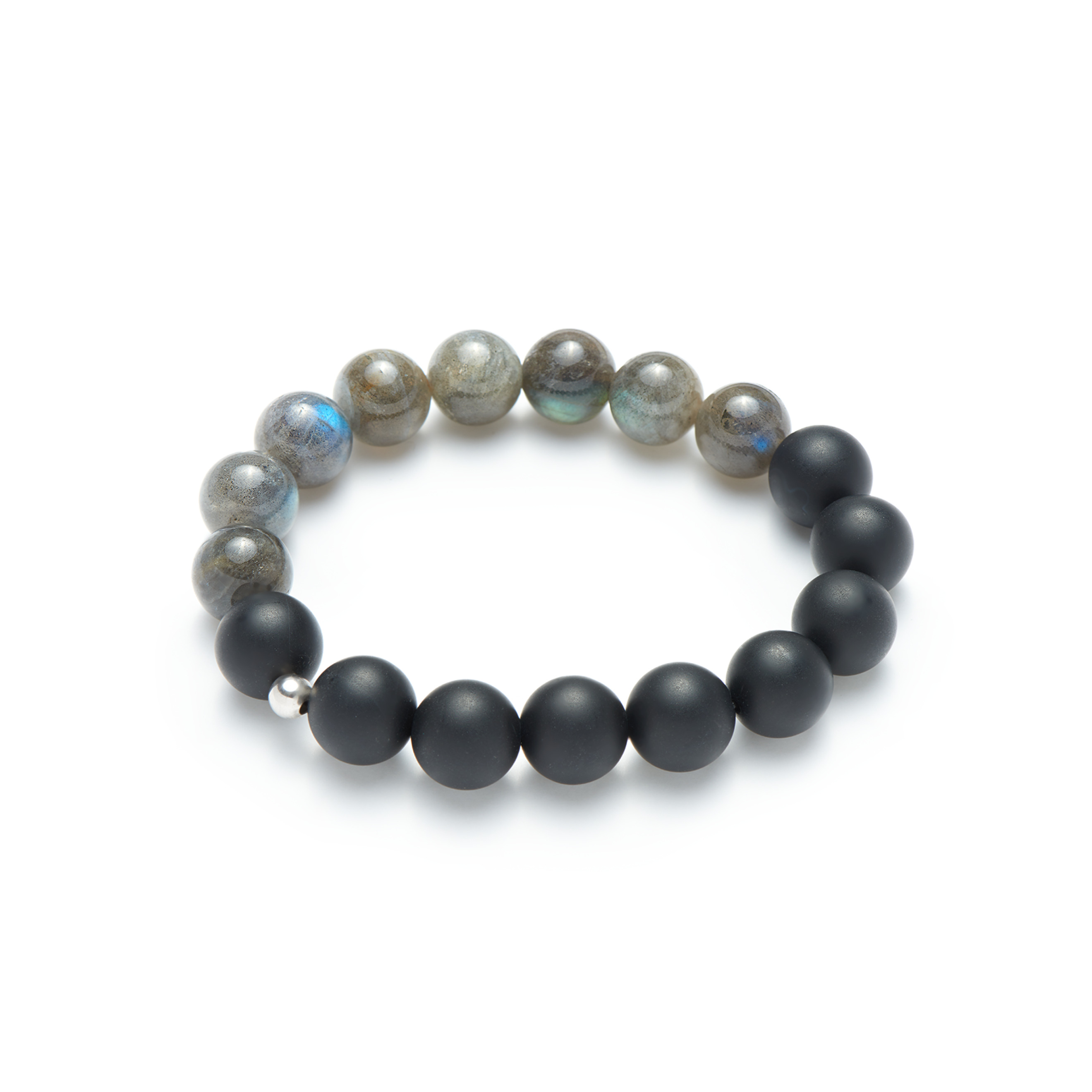 Bracelet made of agate and labrador Ø12mm