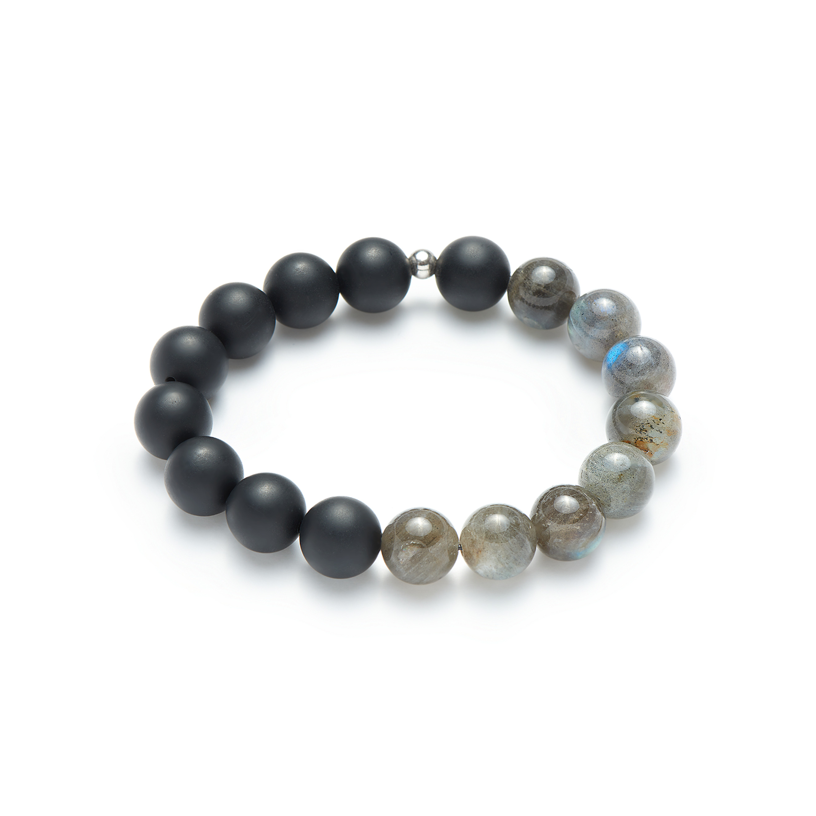 Bracelet made of agate and labrador Ø12mm
