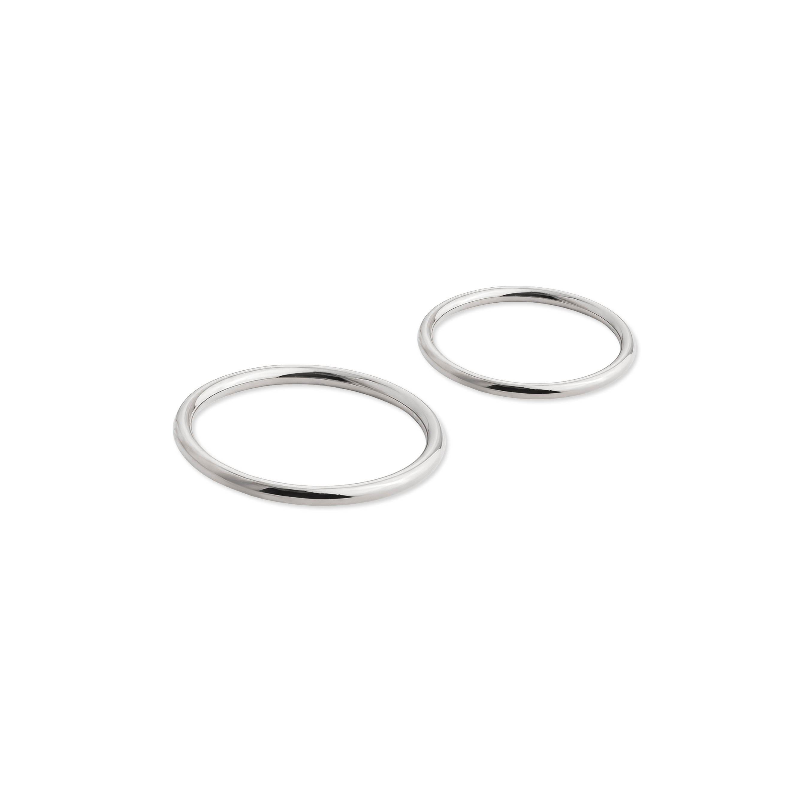 Sparkling Silver Phalanx Rings
