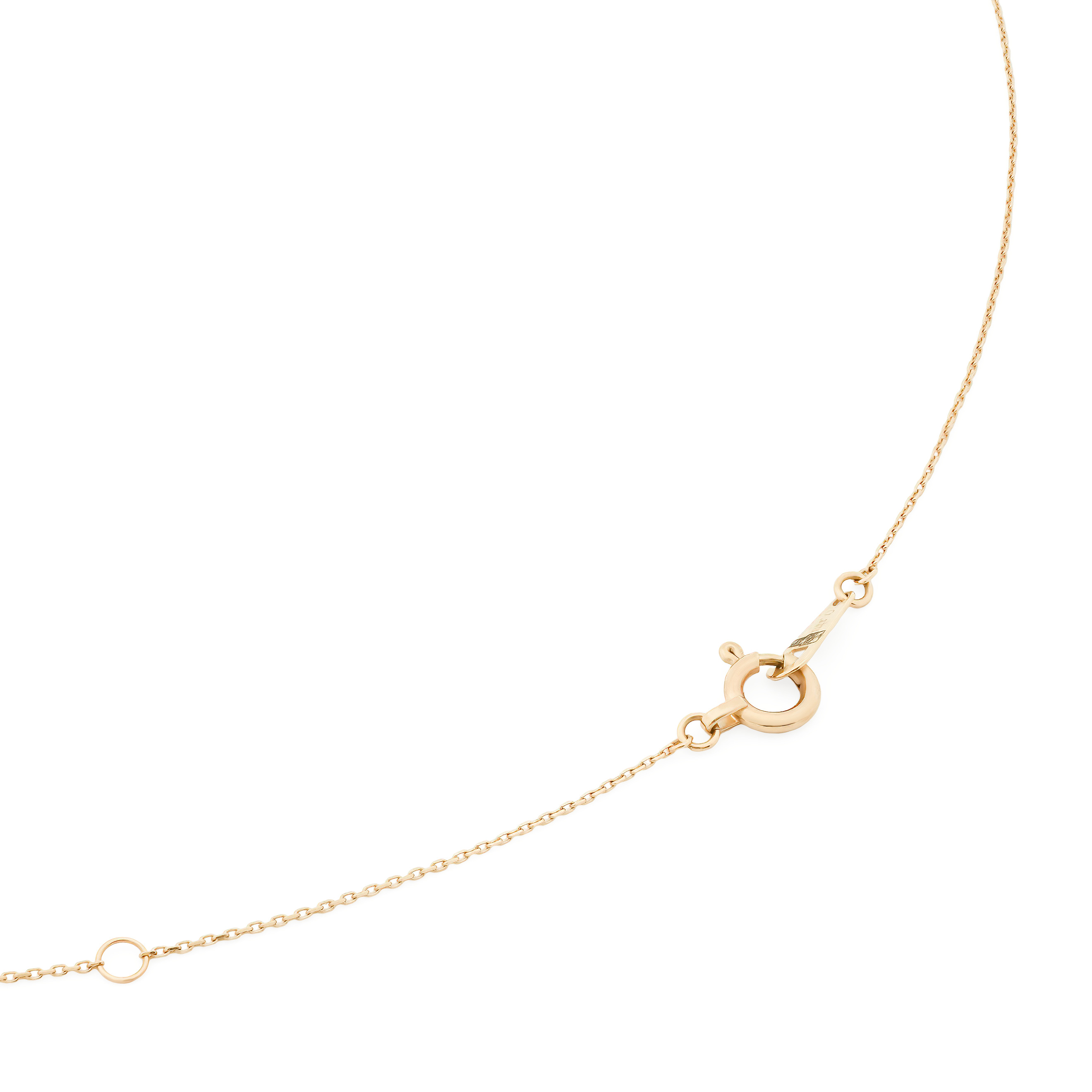 Yellow gold necklace with diamond