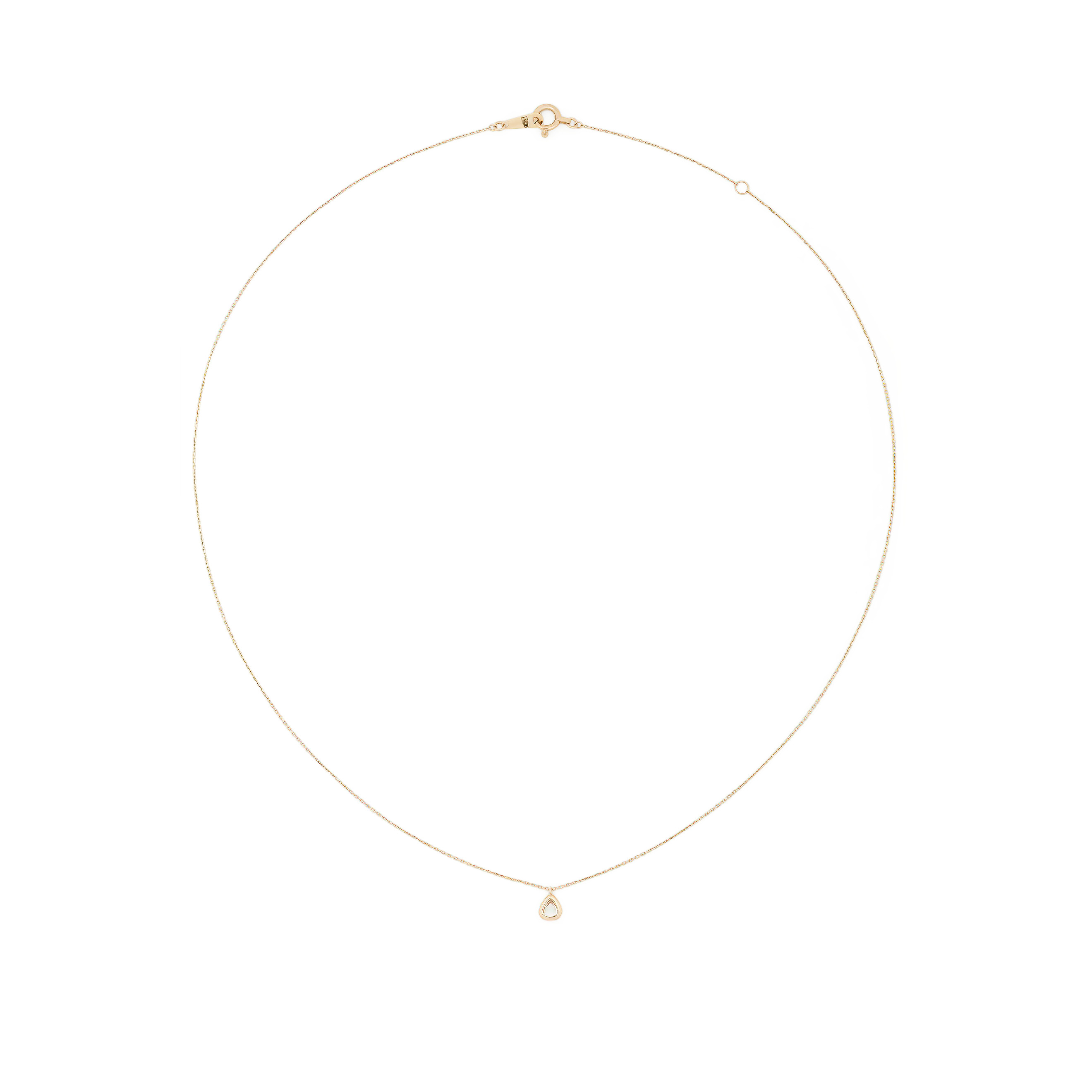 Yellow gold necklace with diamond