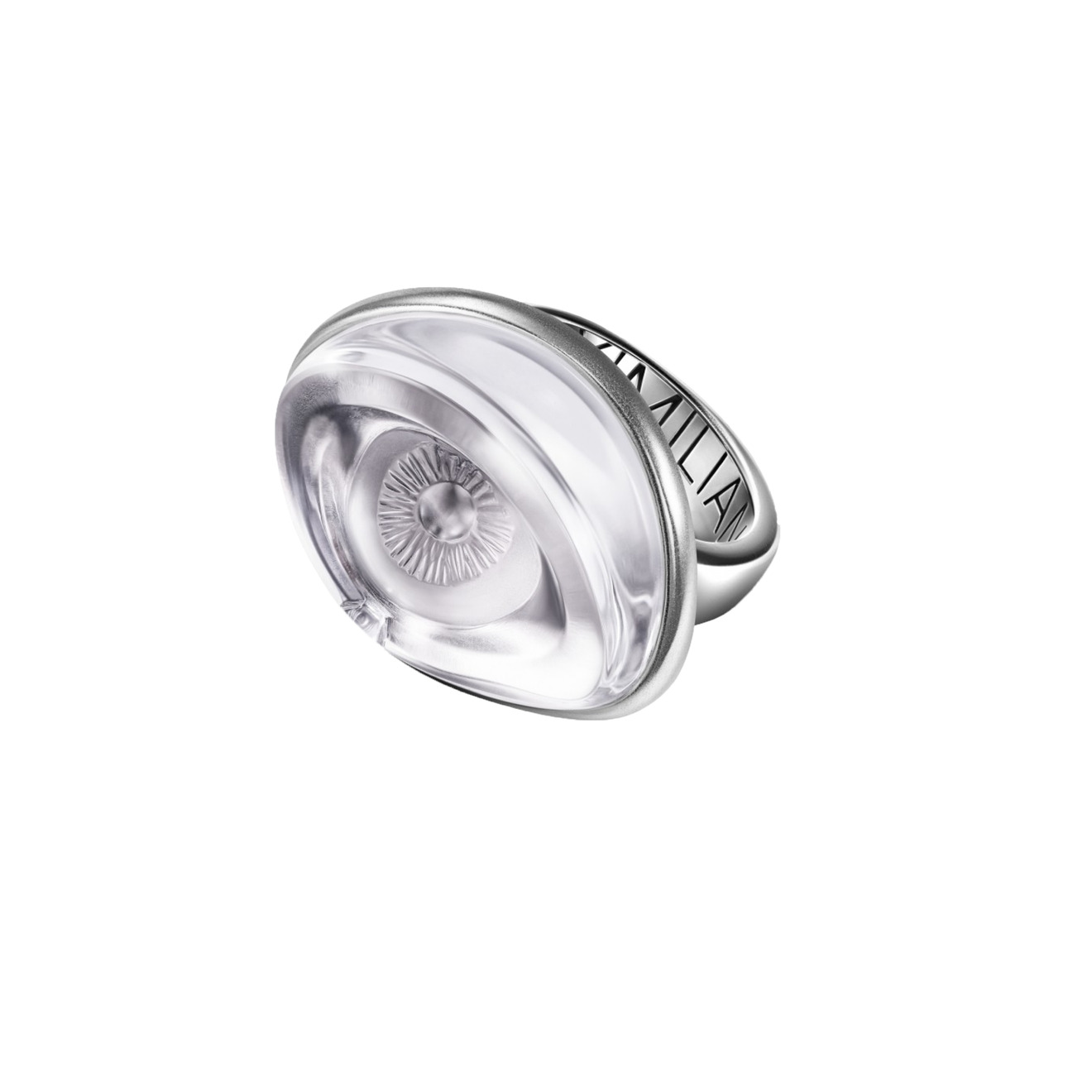 Maximilian Silver Label Кольцо-глаз из серебра с резным горным хрусталём браслет на руку с горным хрусталём