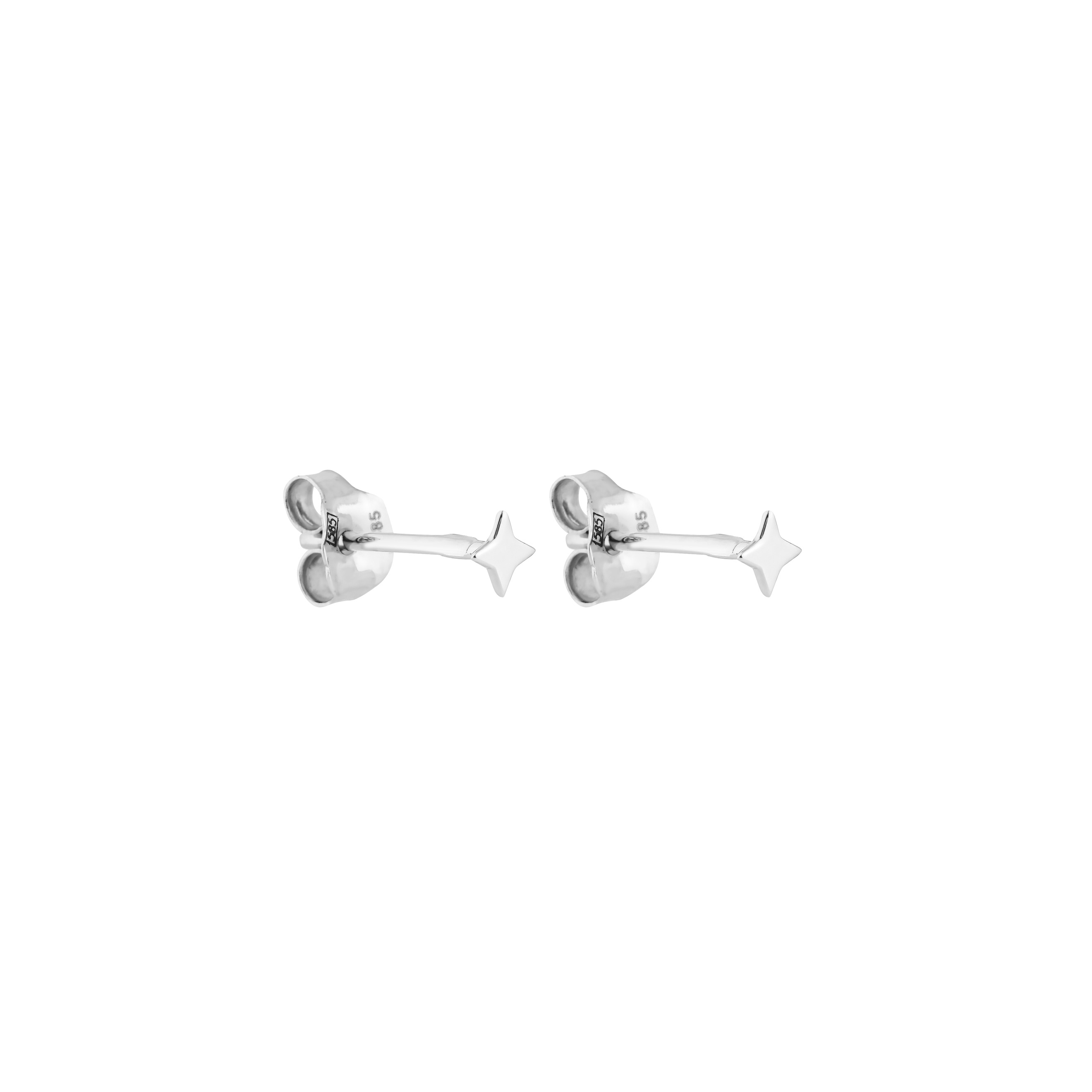 White Gold Earrings