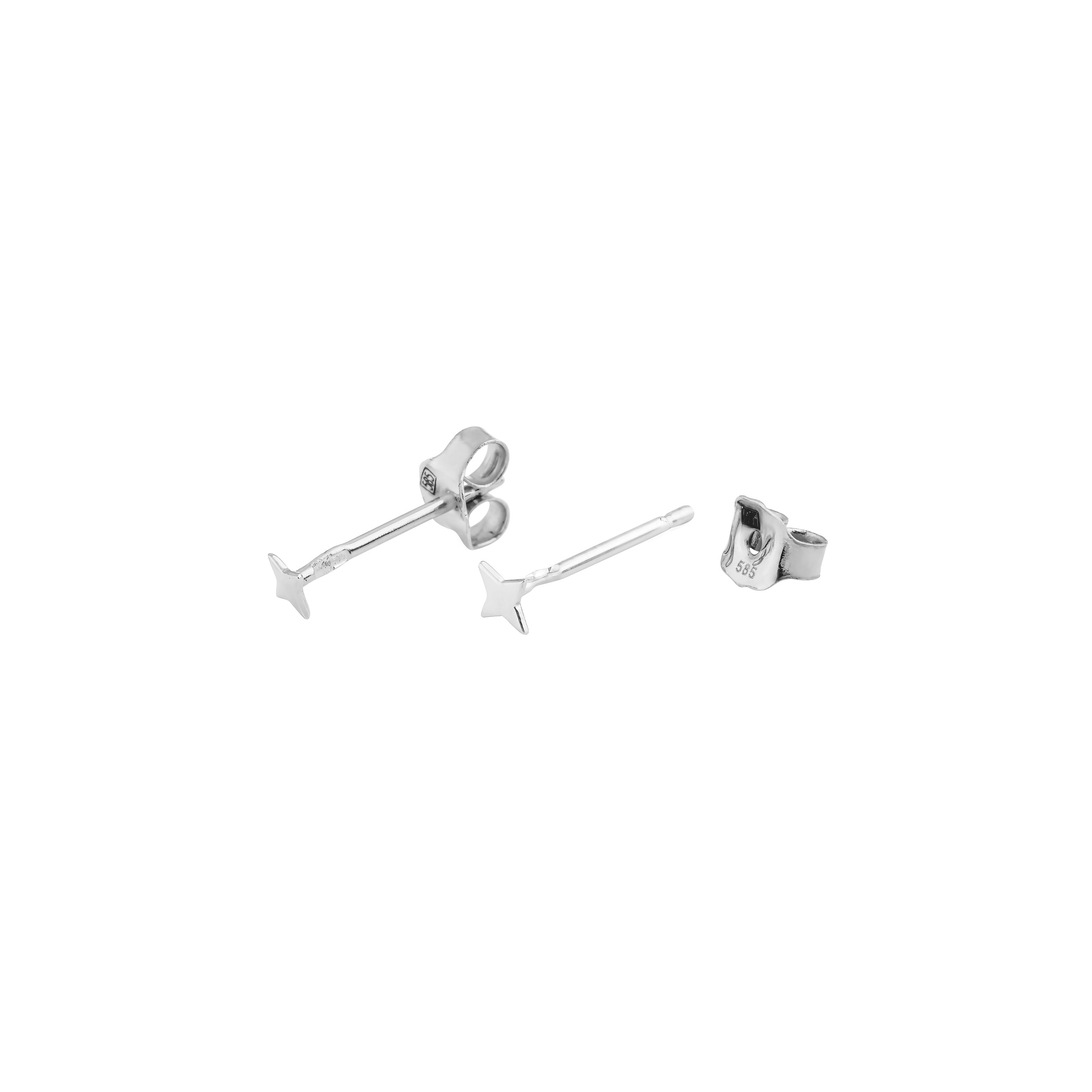 White Gold Earrings