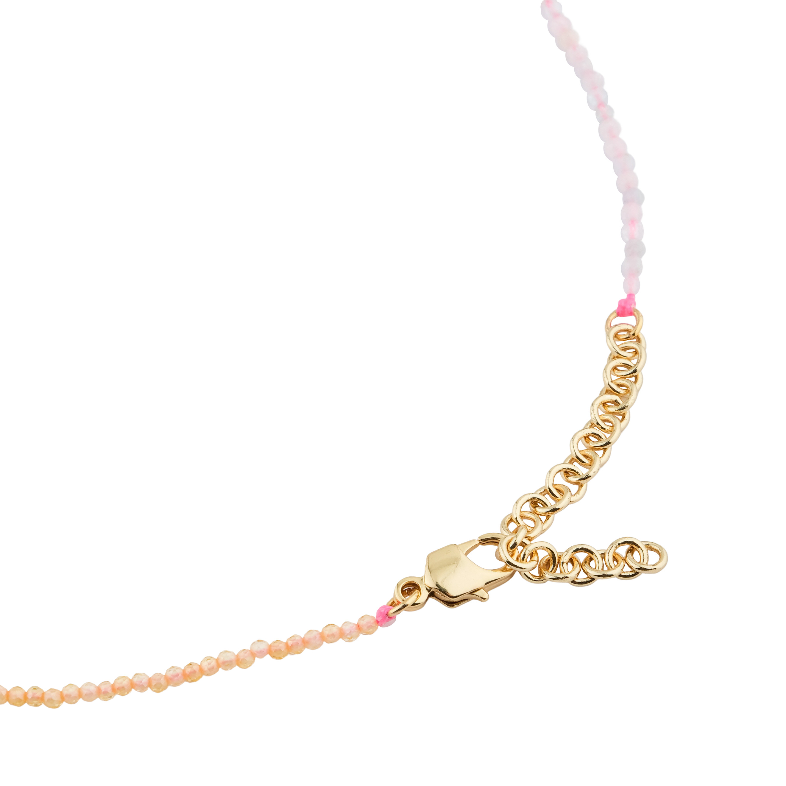 Чокер из морганита, цирконов и подвеской Swarovski