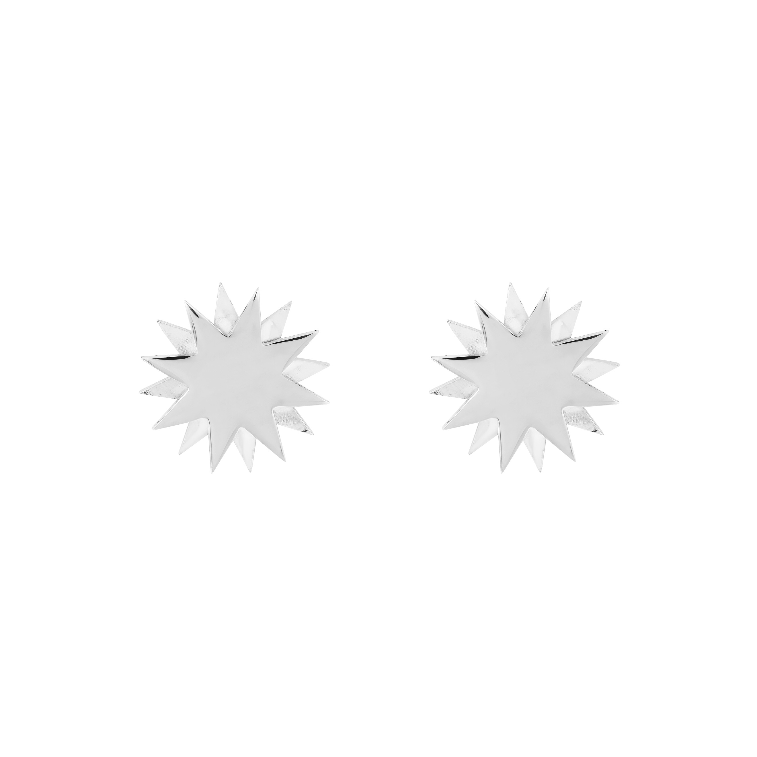 Пусеты Star earrings из серебра
