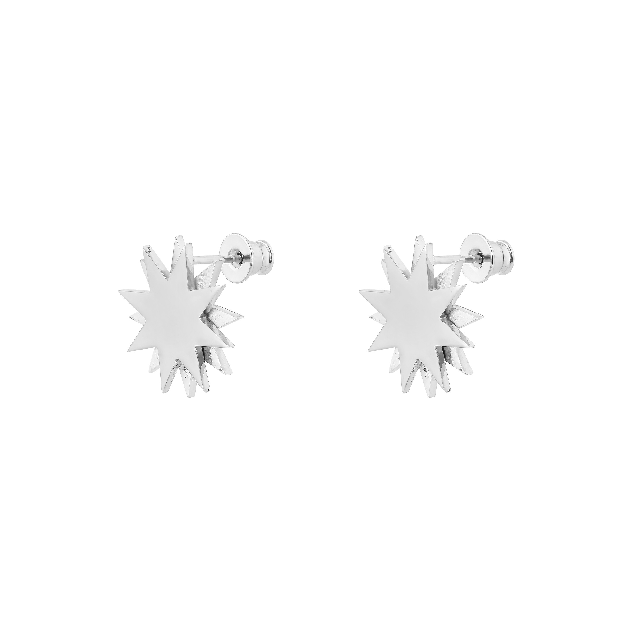 Пусеты Star earrings из серебра