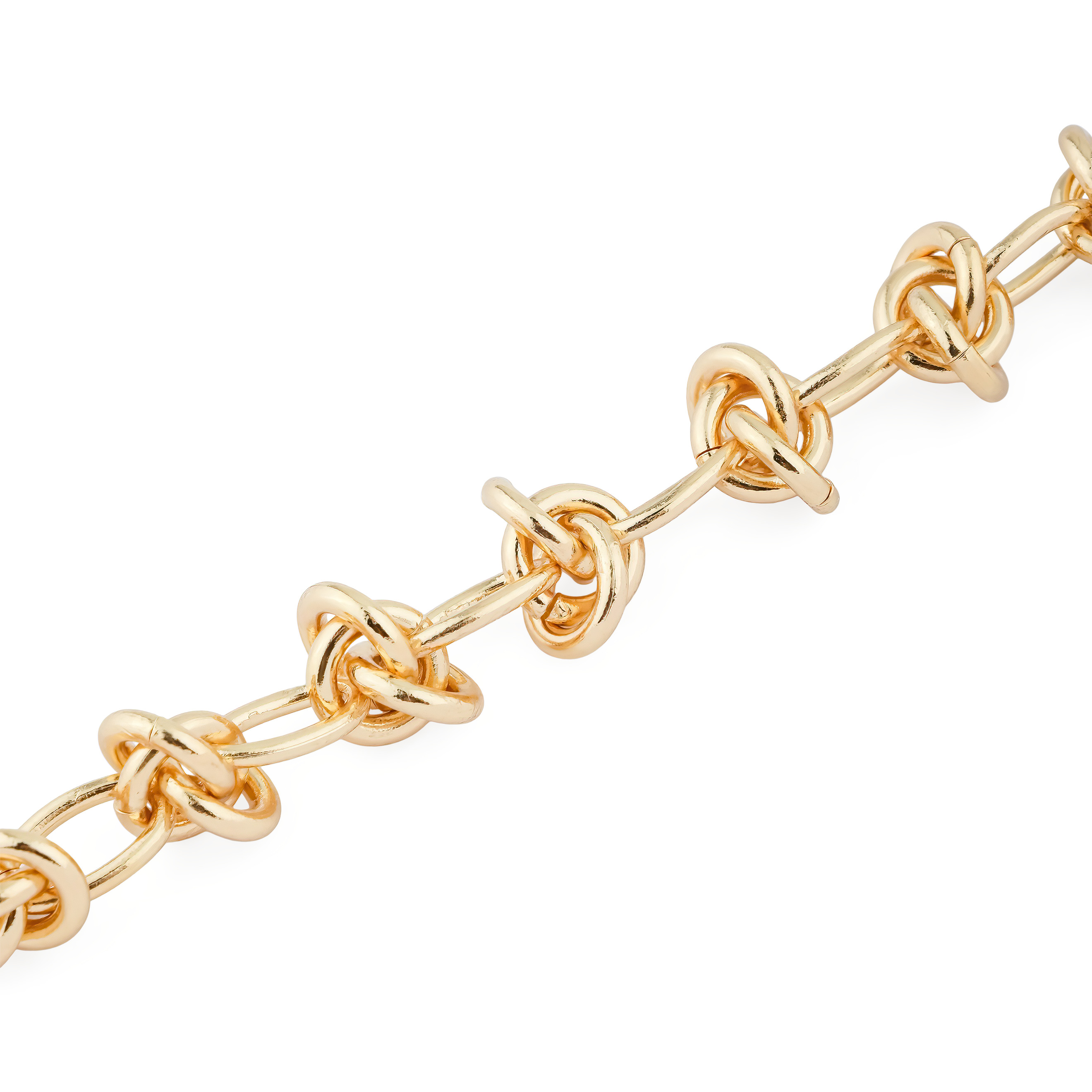 Браслет из бижутерного сплава с позолотой "KNOT"