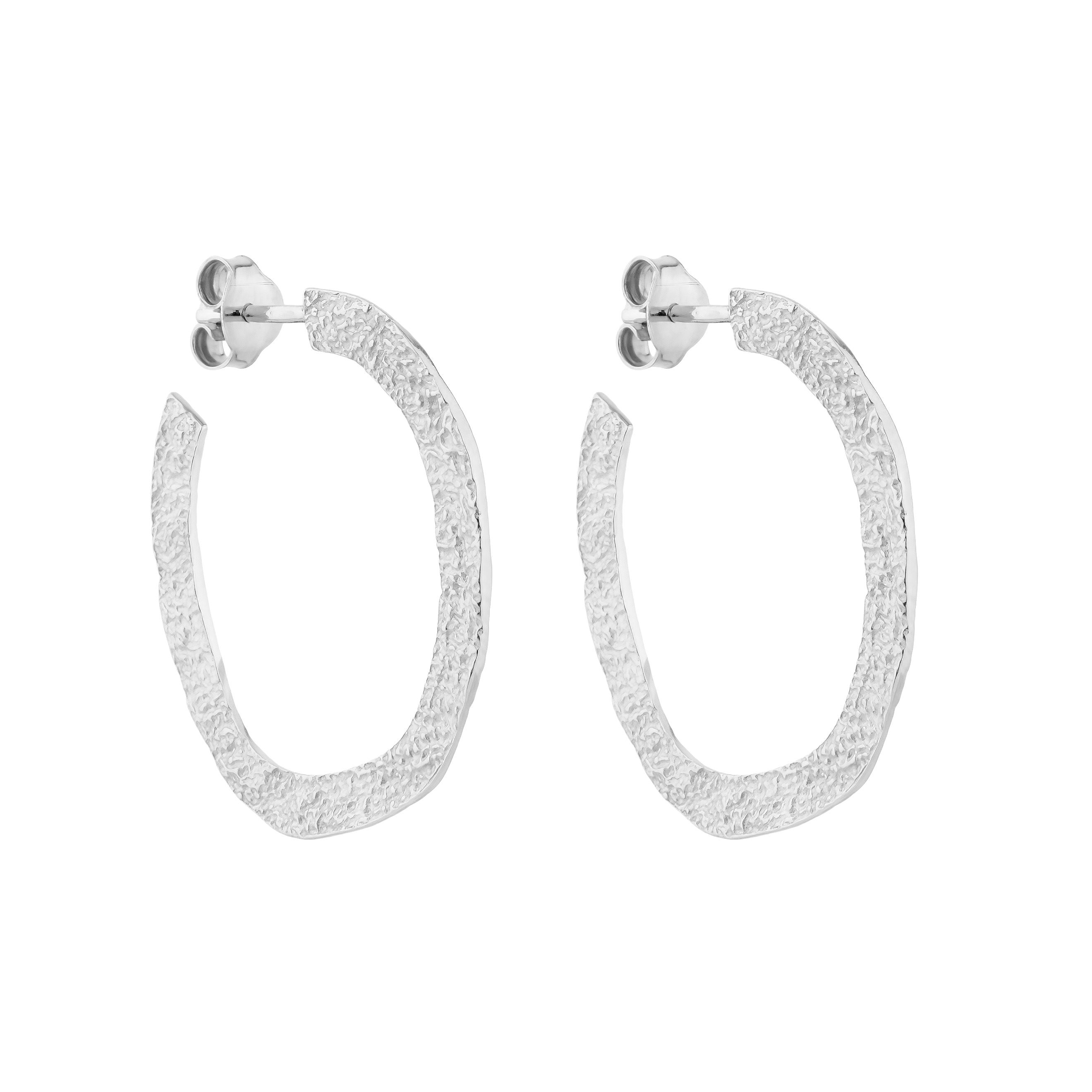 Серьги-кольца 11 Jewellery Серьги Sandy hoops silver