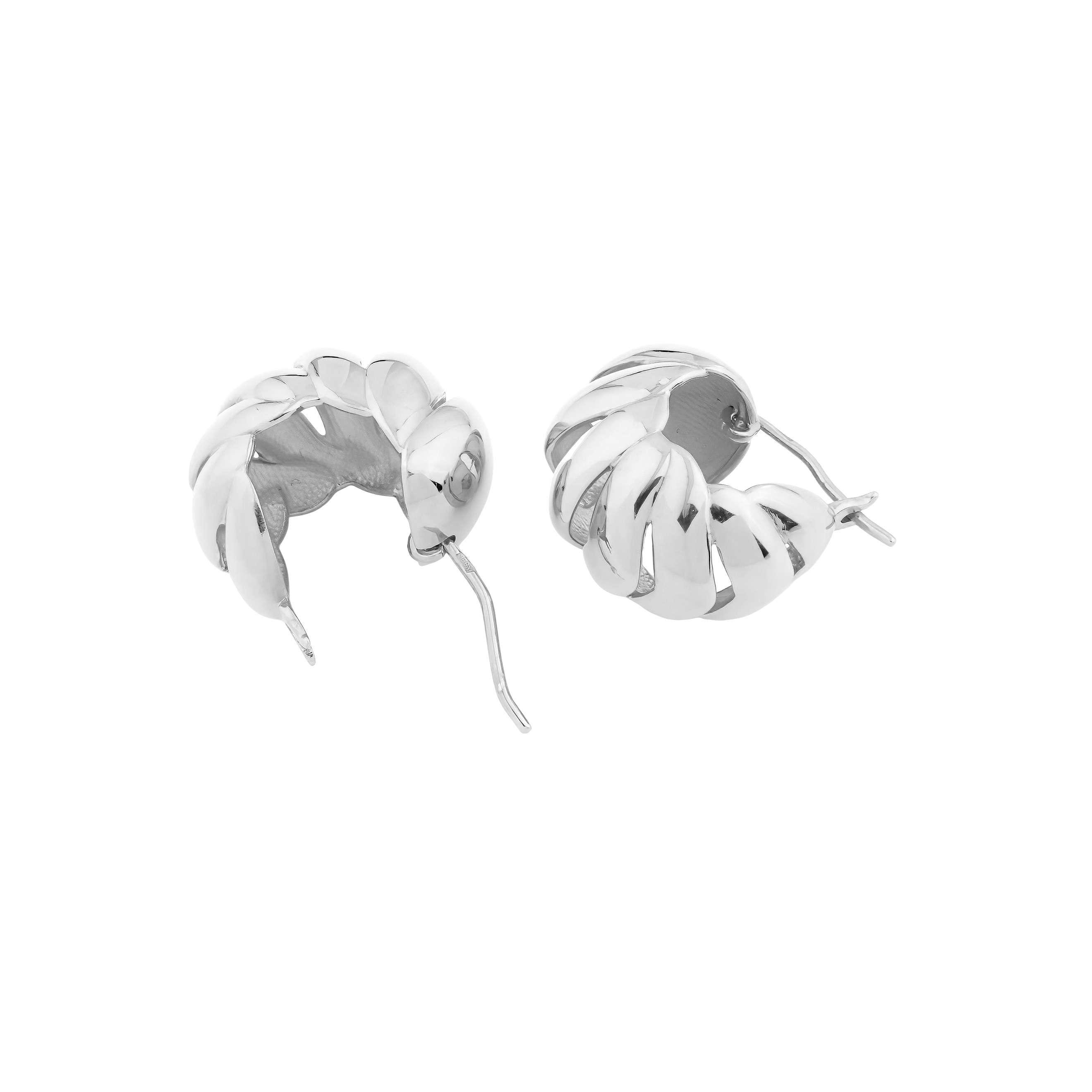 Серьги Woodlice silver