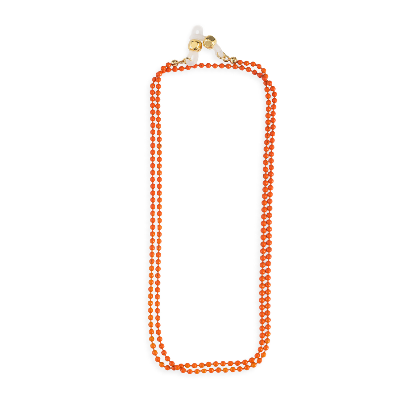 Orange chain for glasses