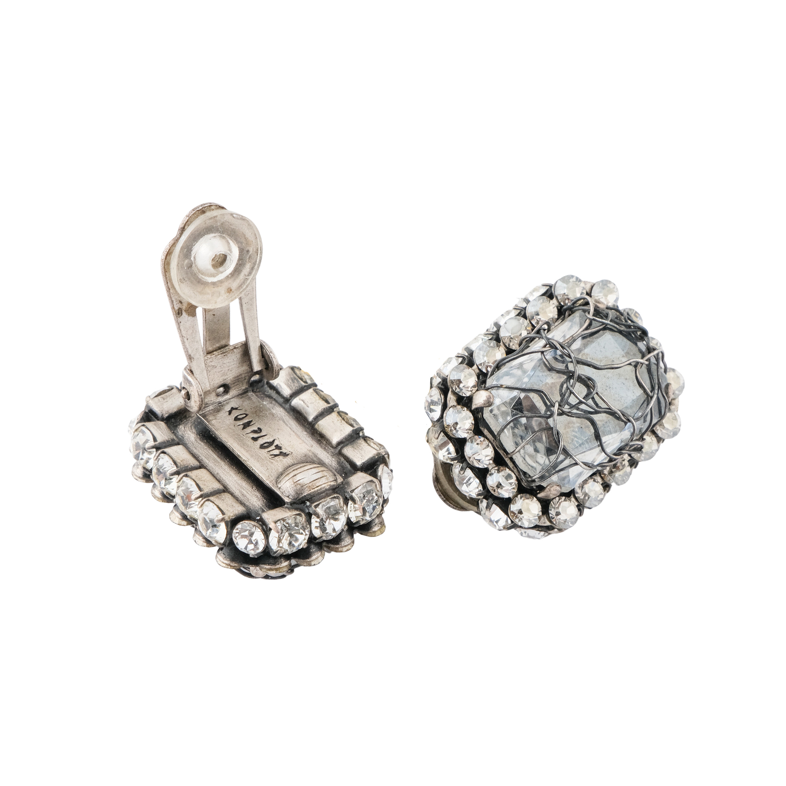 Ice Cocoon clips with crystals