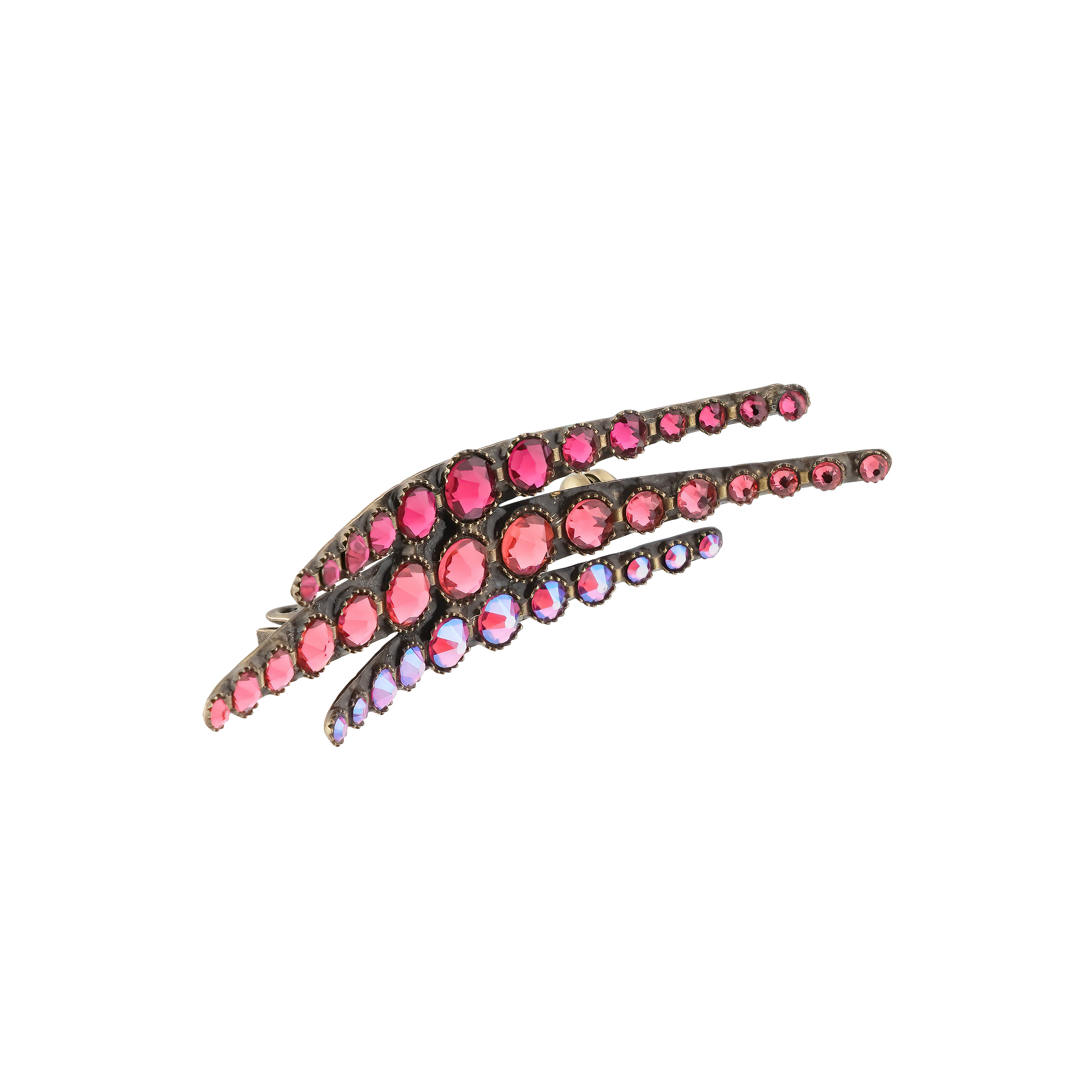 Брошь Global Glam De Luxe с красными кристаллами