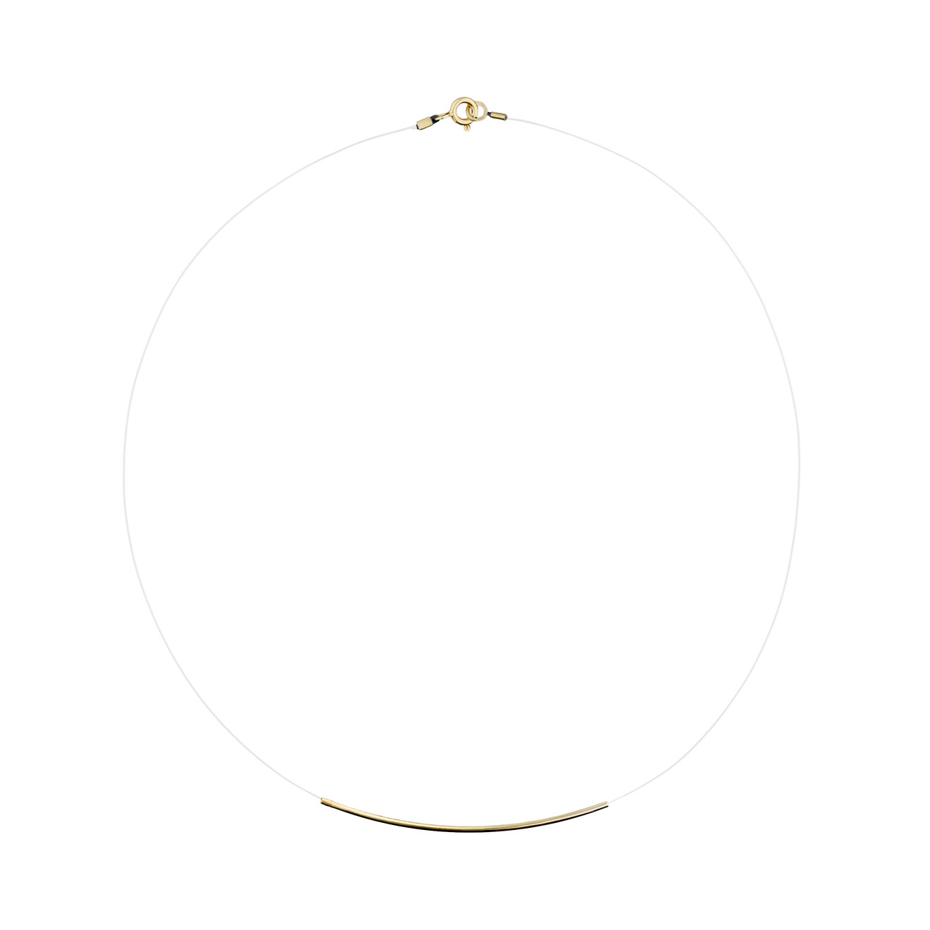 LUTA Jewelry Покрытое лимонным золотом колье из серебра на леске Sparkling lusin jewelry колье из серебра sun