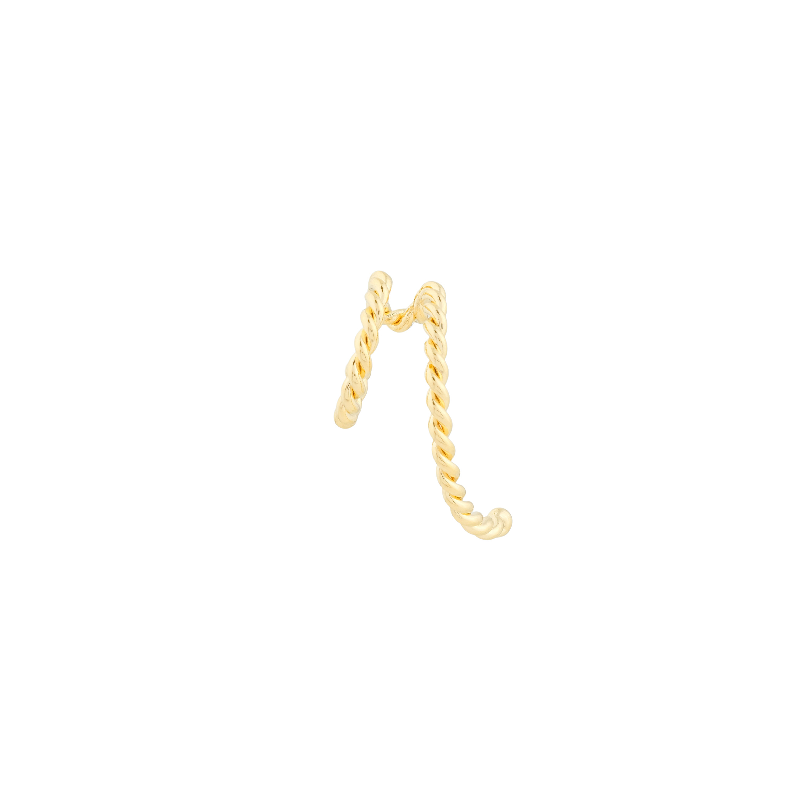 Золотистый кафф с длинным элементом