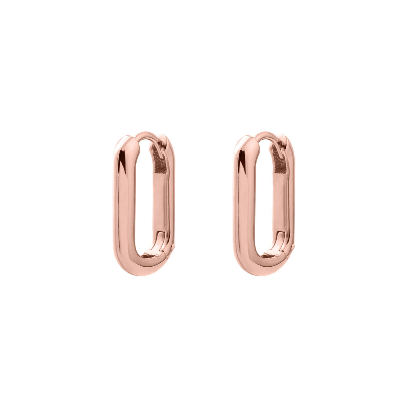 LUTA Jewelry Серьги-кольца из серебра с розовой позолотой jewlia биколорные серьги кольца из серебра с позолотой