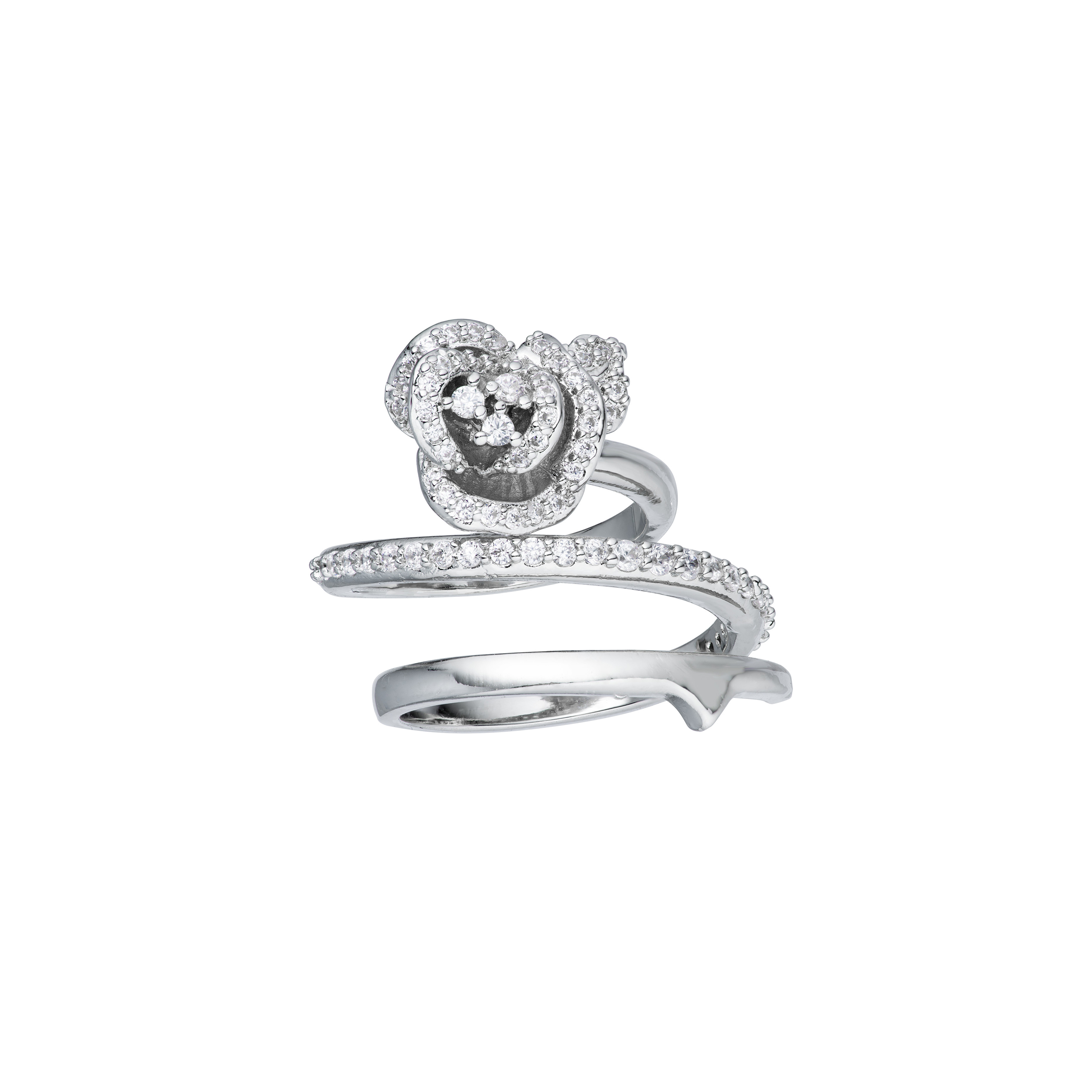 Кольца Caviar Jewellery Кольцо с маленькой розой SECRET GARDEN