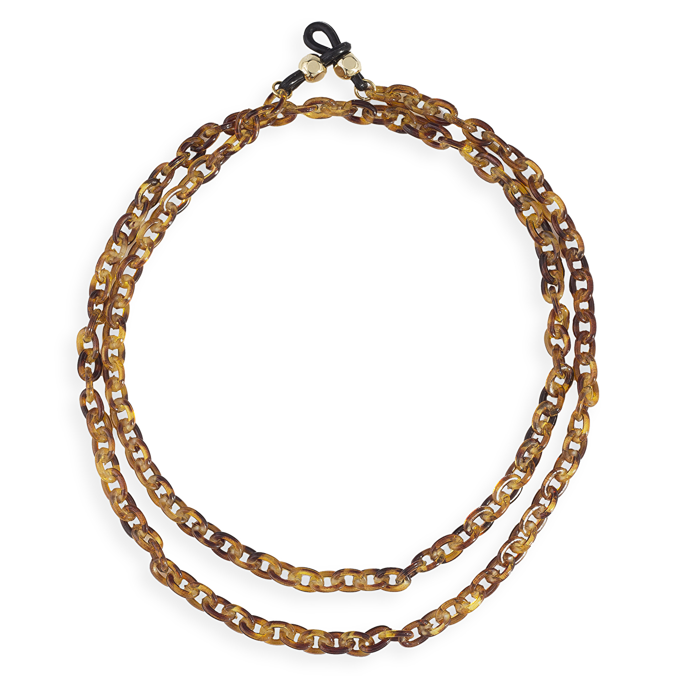 Brown chain for glasses from links