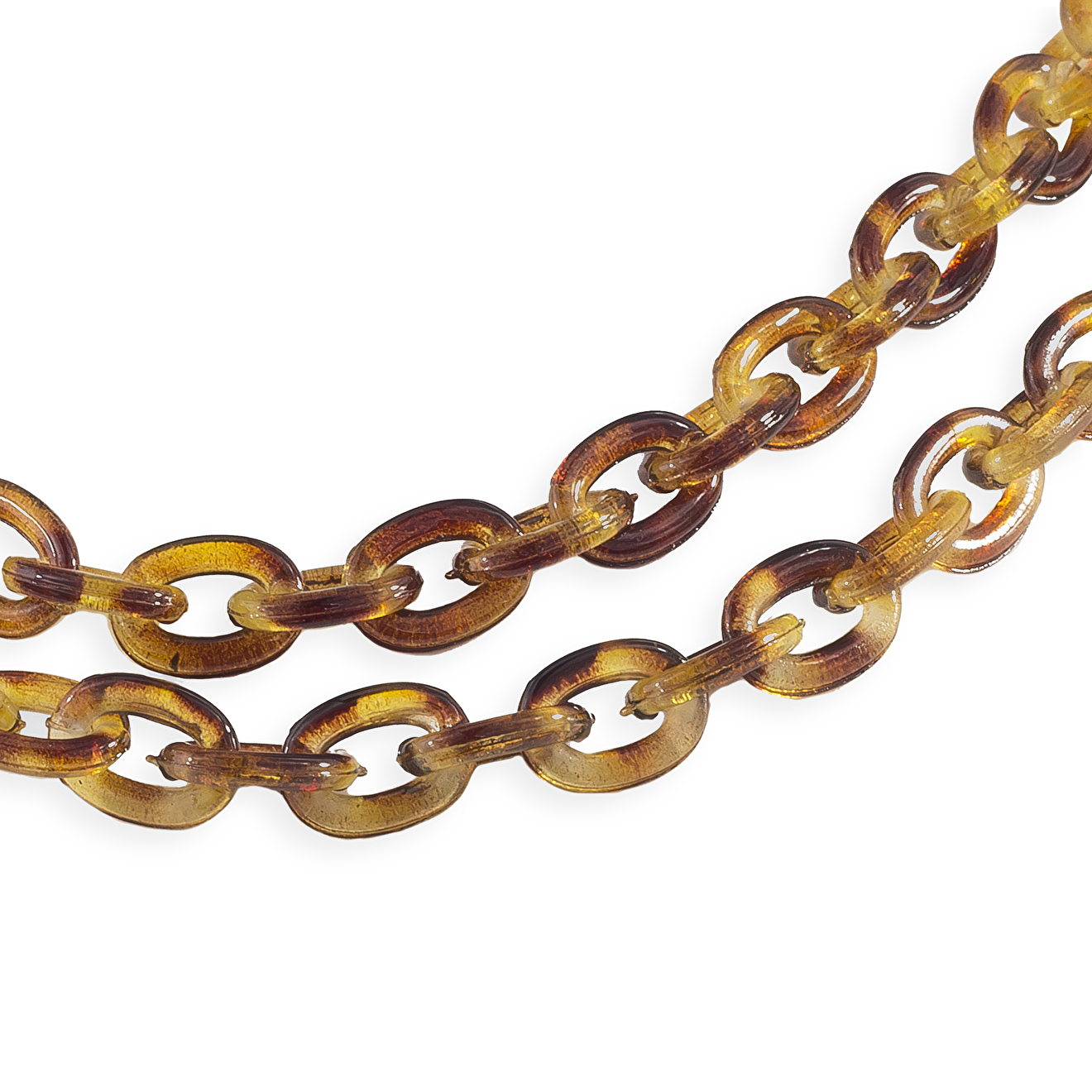 Brown chain for glasses from links