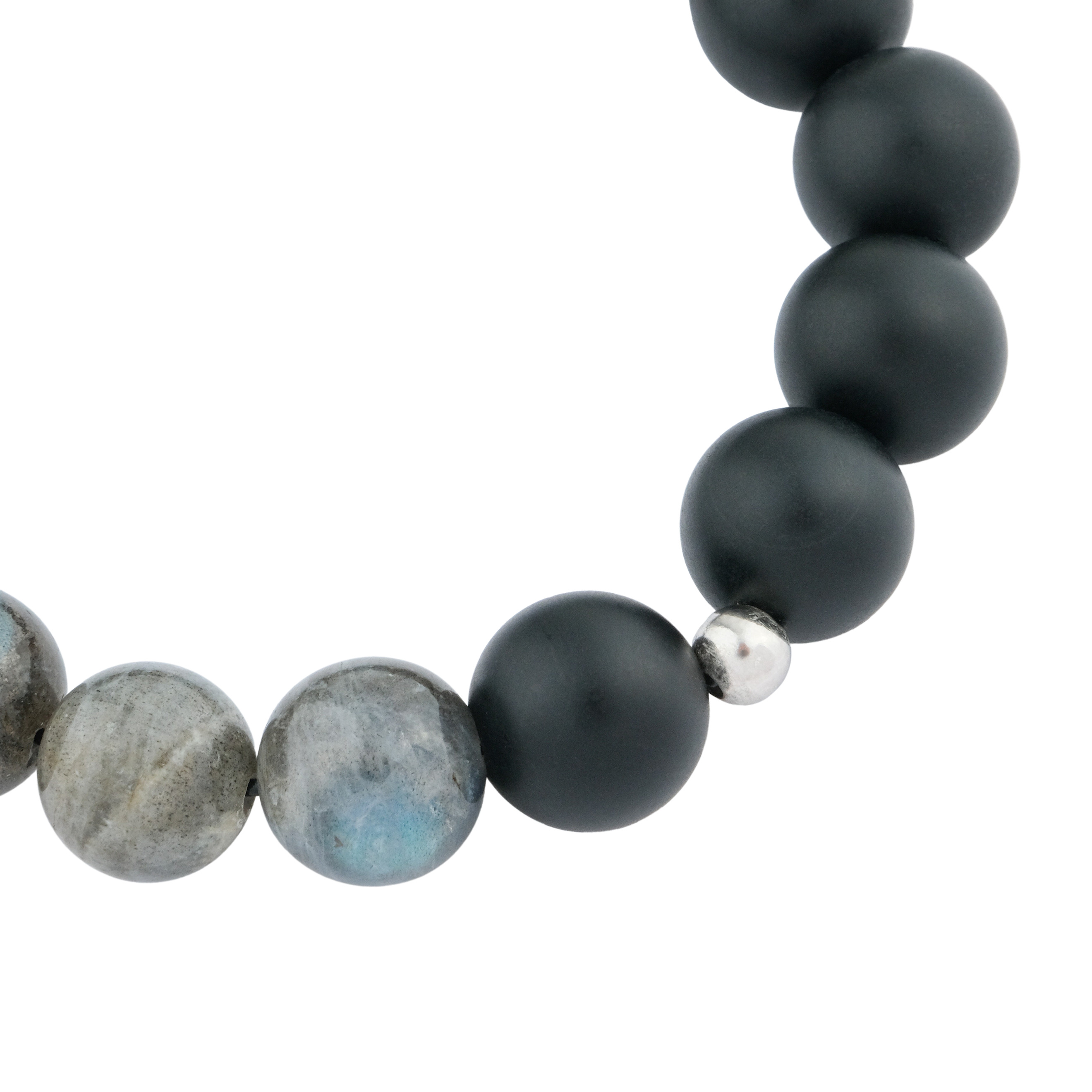 Bracelet made of agate and labrador Ø12mm