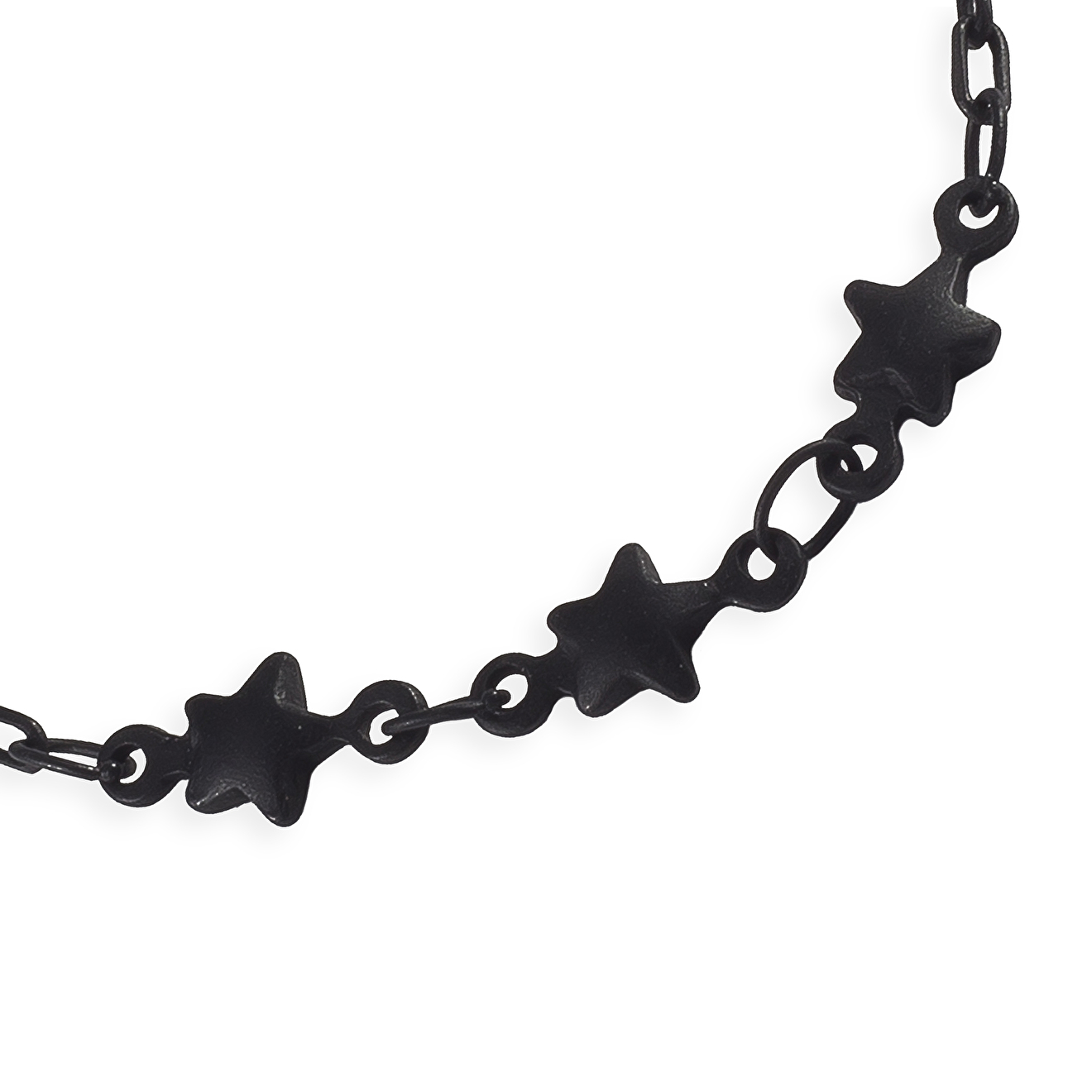 Black chain for glasses with stars