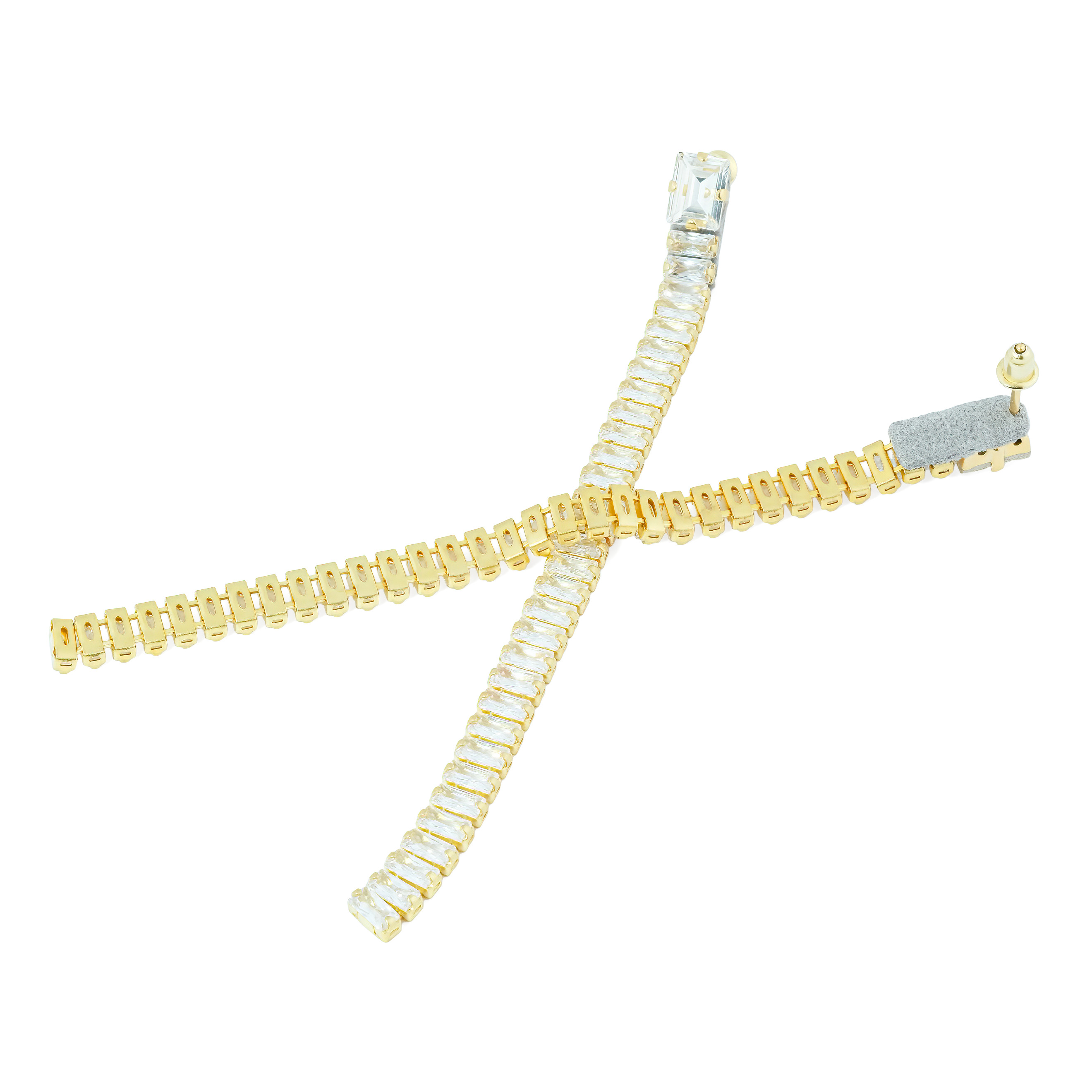Gold-plated earrings with Chin-Chin crystals