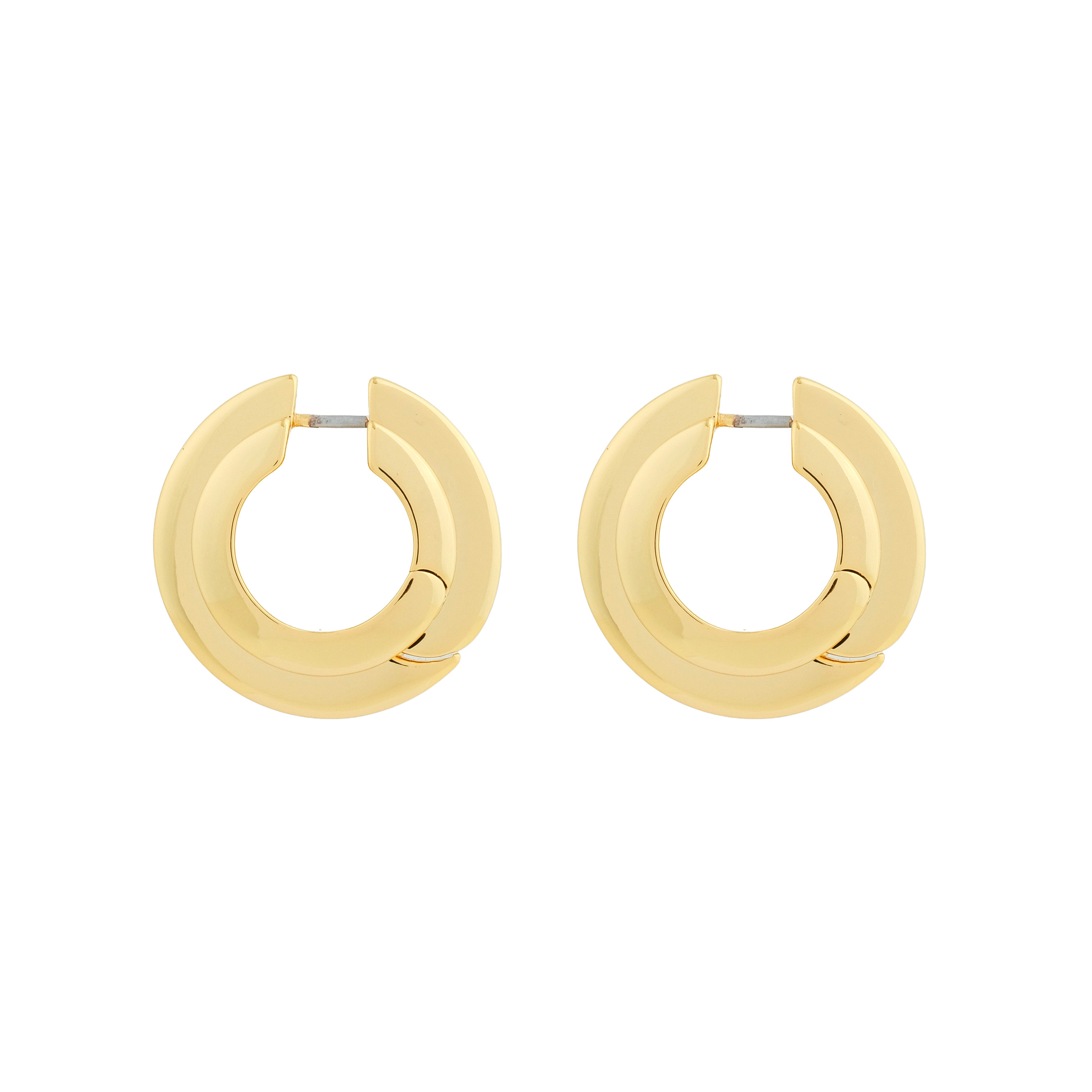 Позолоченные серьги Veda Hoops