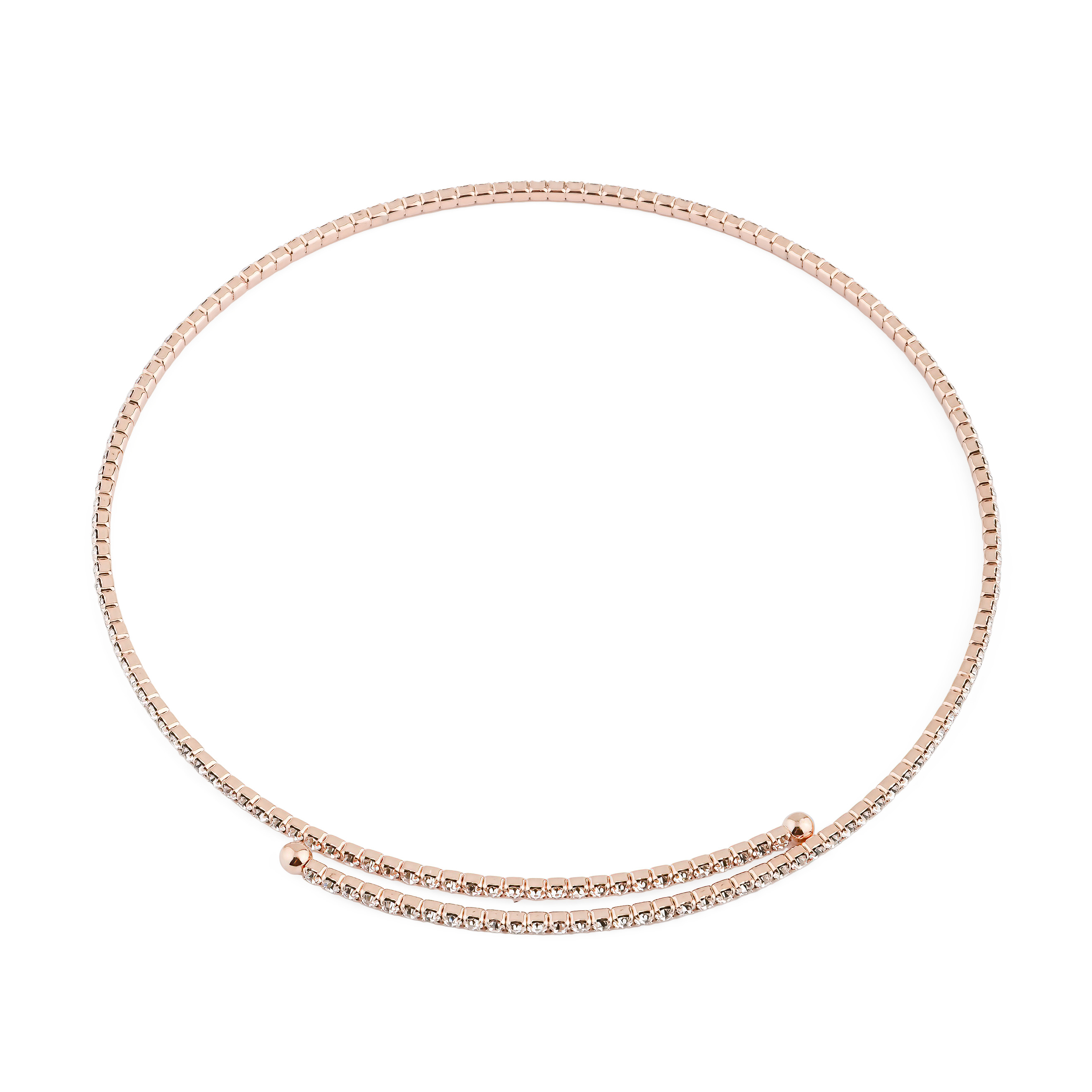 Pink and choker with crystals