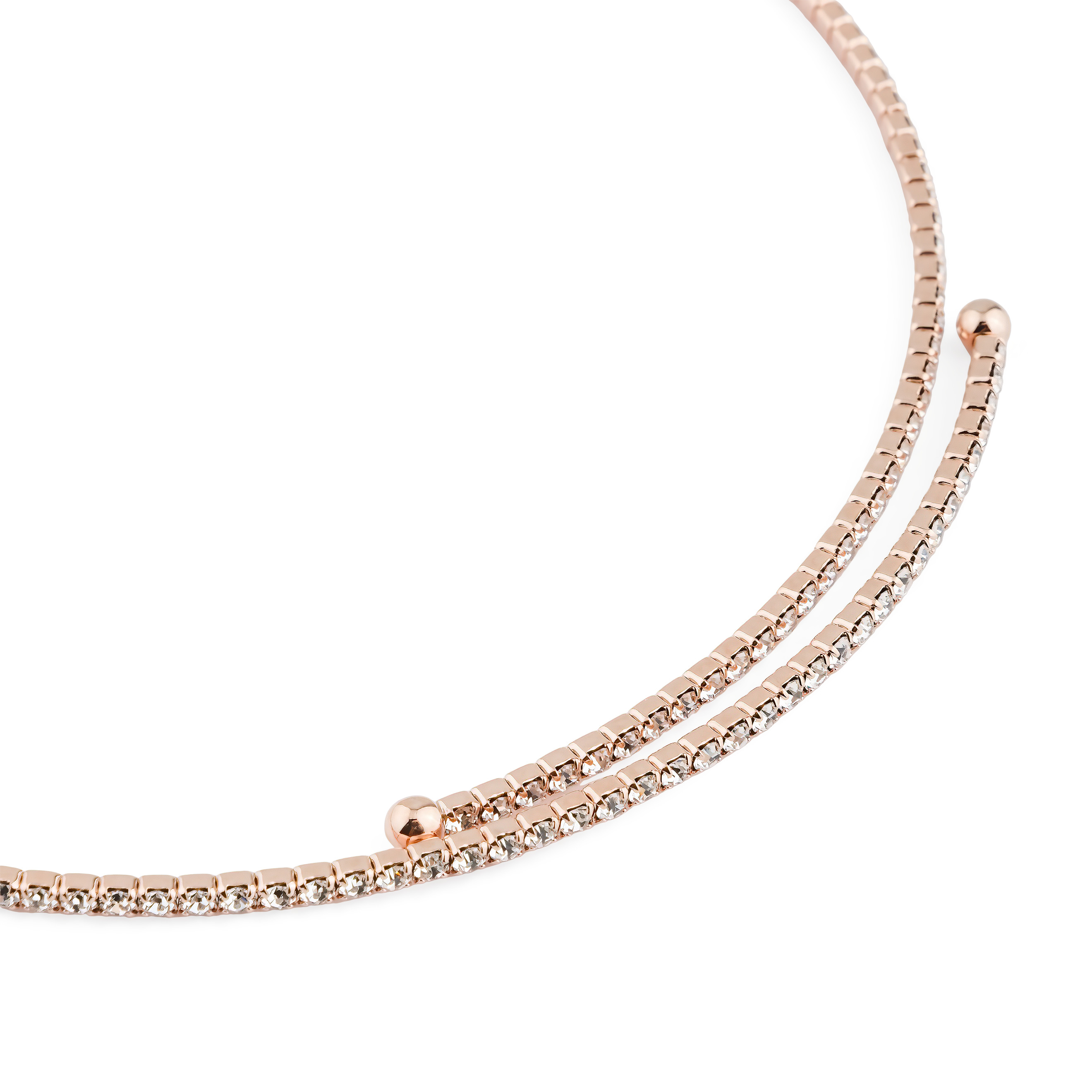 Pink and choker with crystals