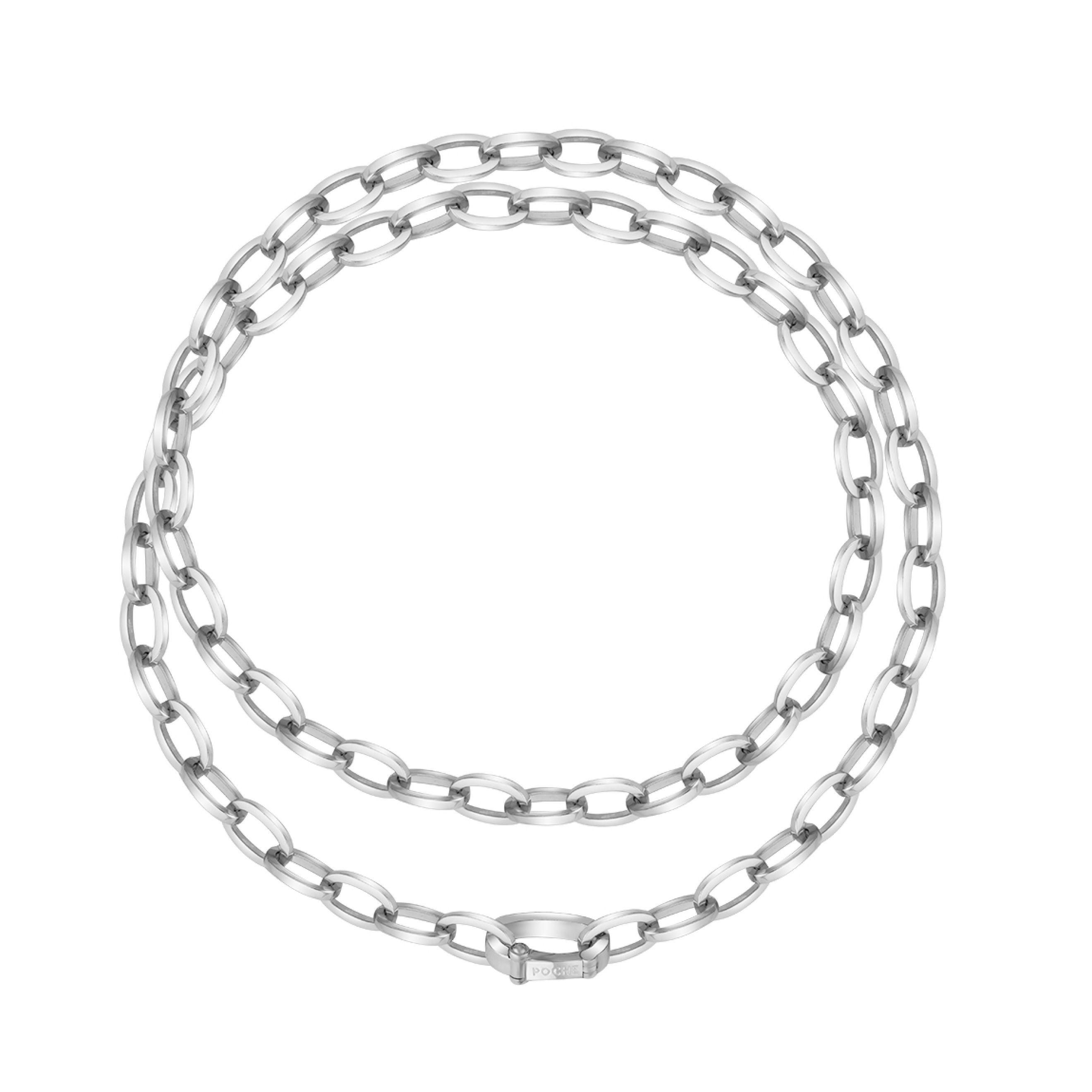 Серебристая цепь Double Vogue