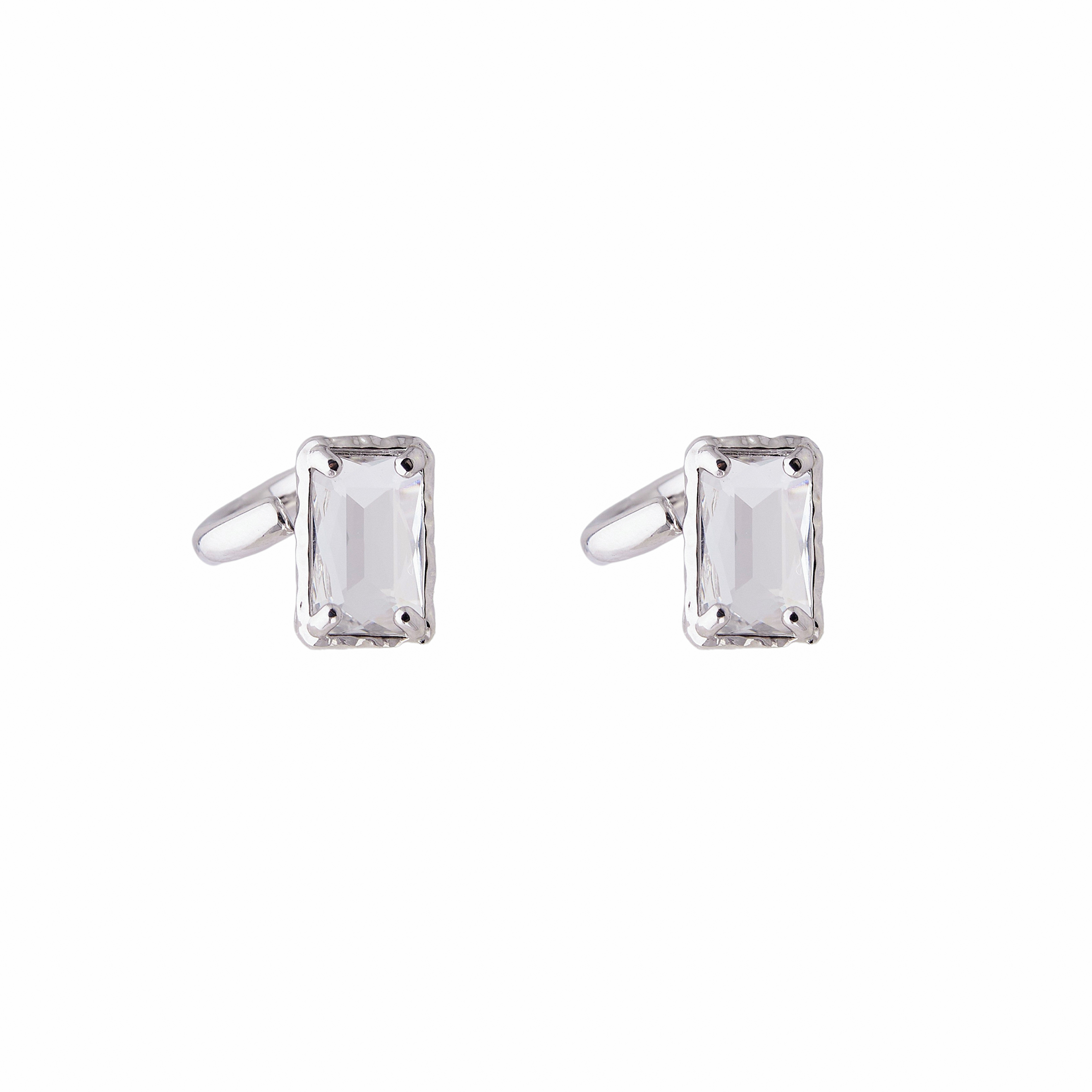 earrings with baguette crystals