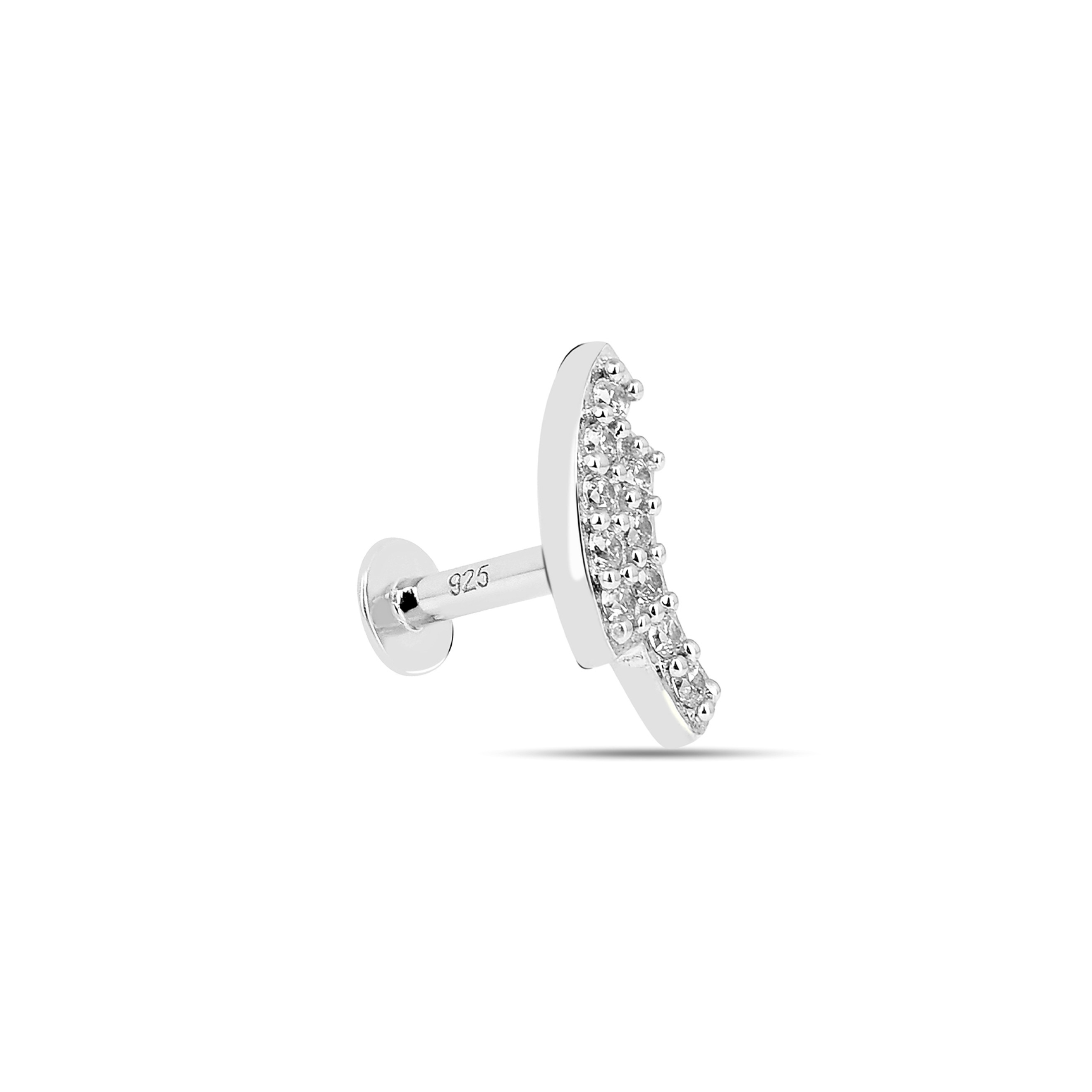 Silver wrap with zircons