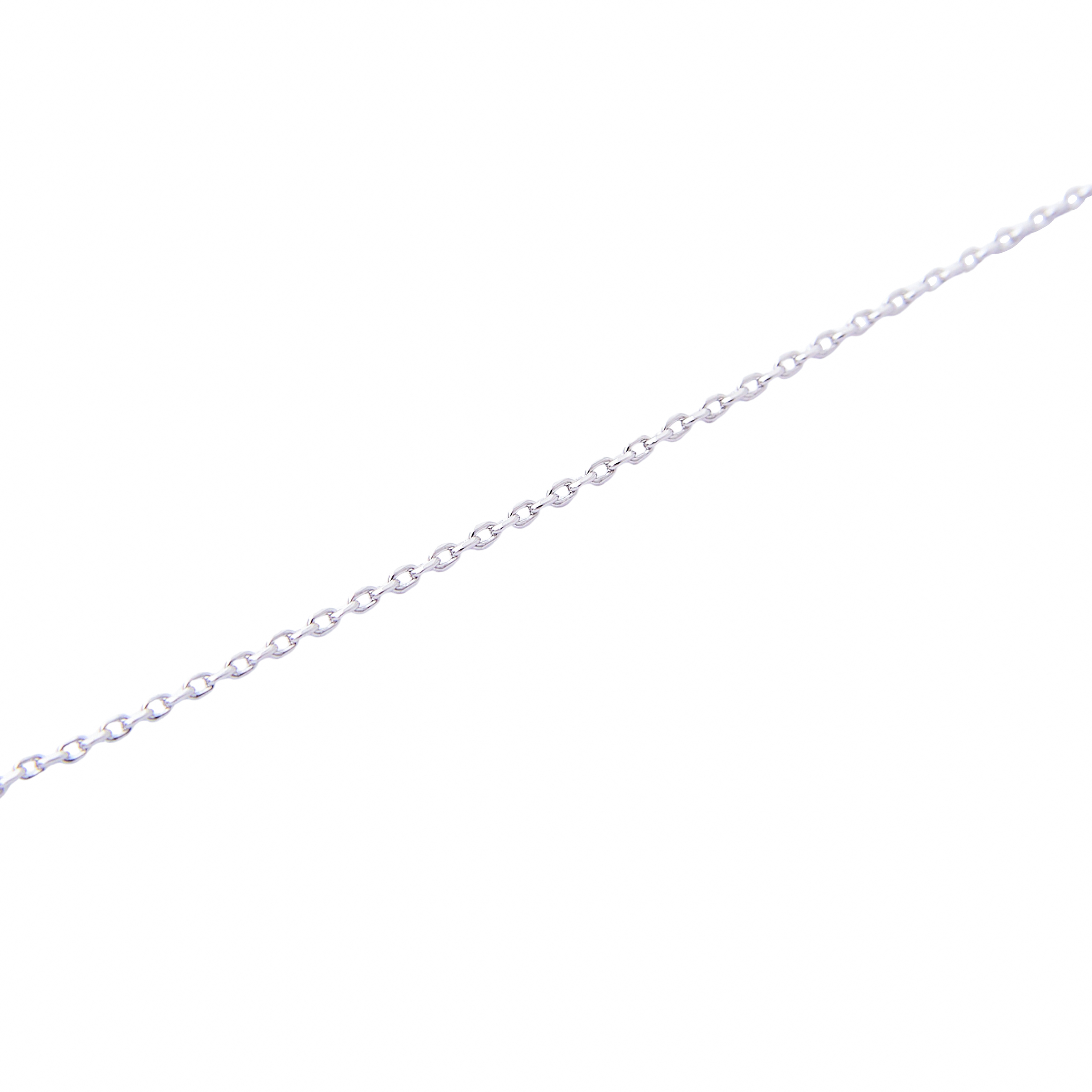 A long silver monoserge with a square cuff with a pavé of crystals