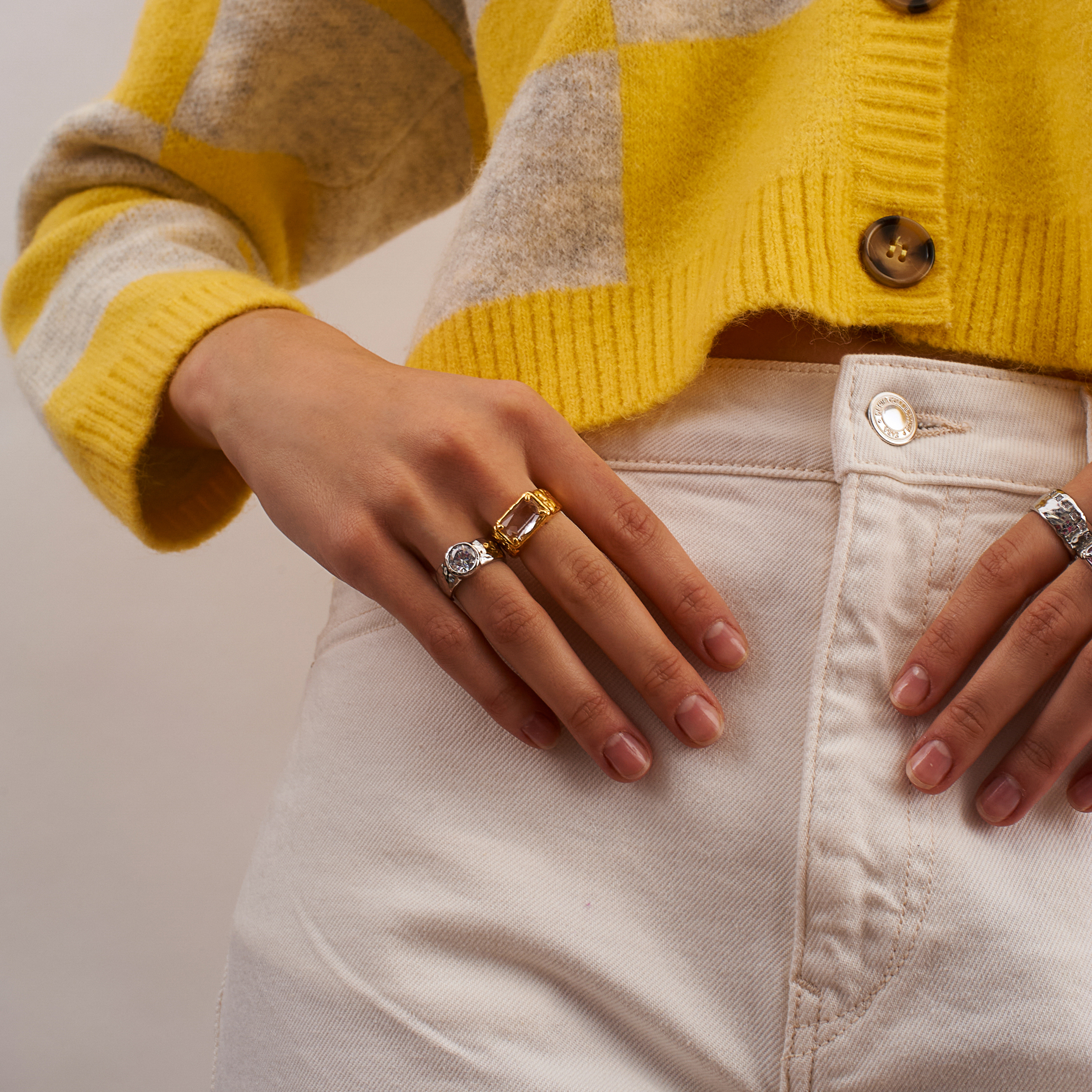 ring with crystals
